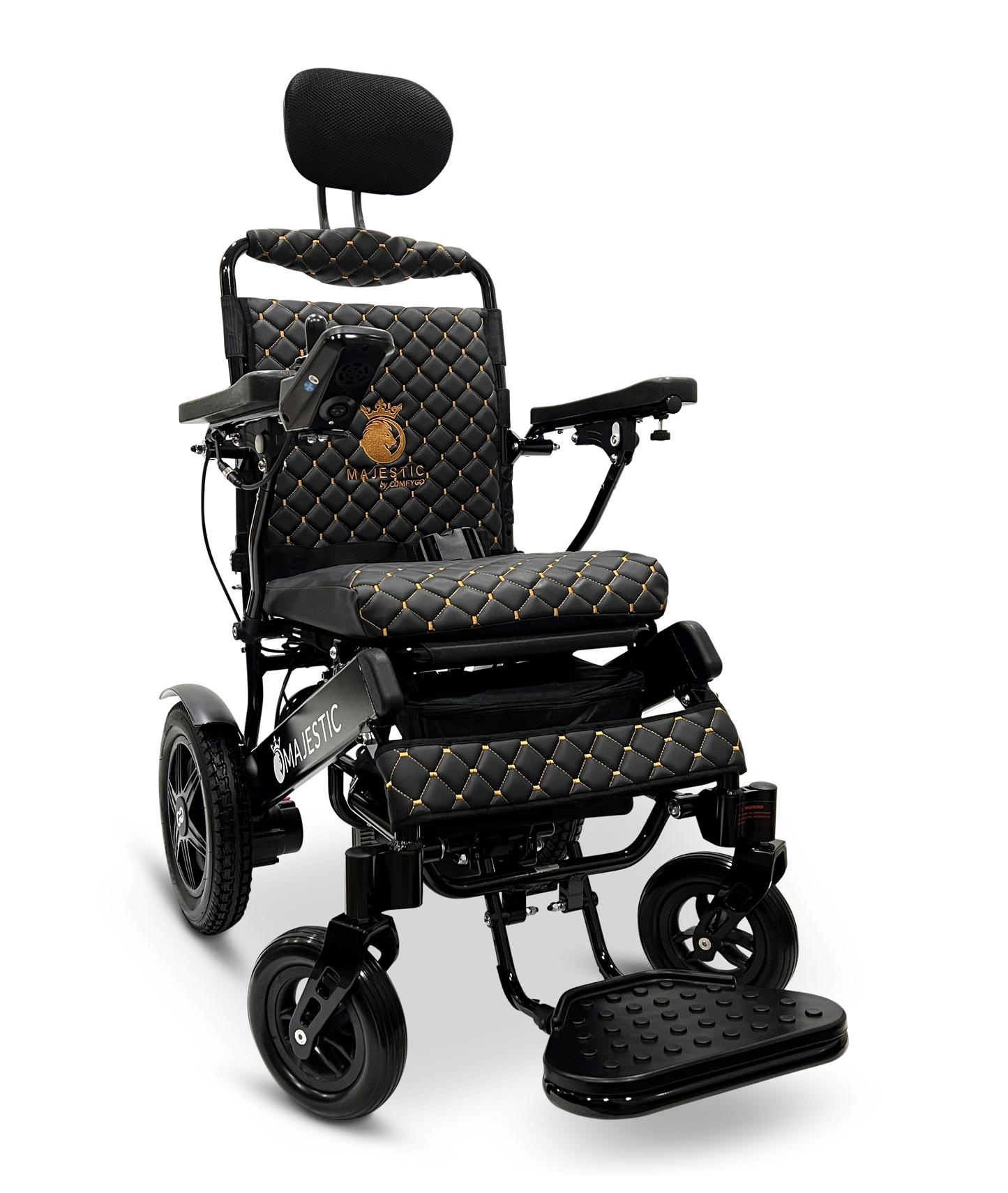 MAJESTIC IQ-9000 Auto Recline Remote Controlled Electric Wheelchair Black Black