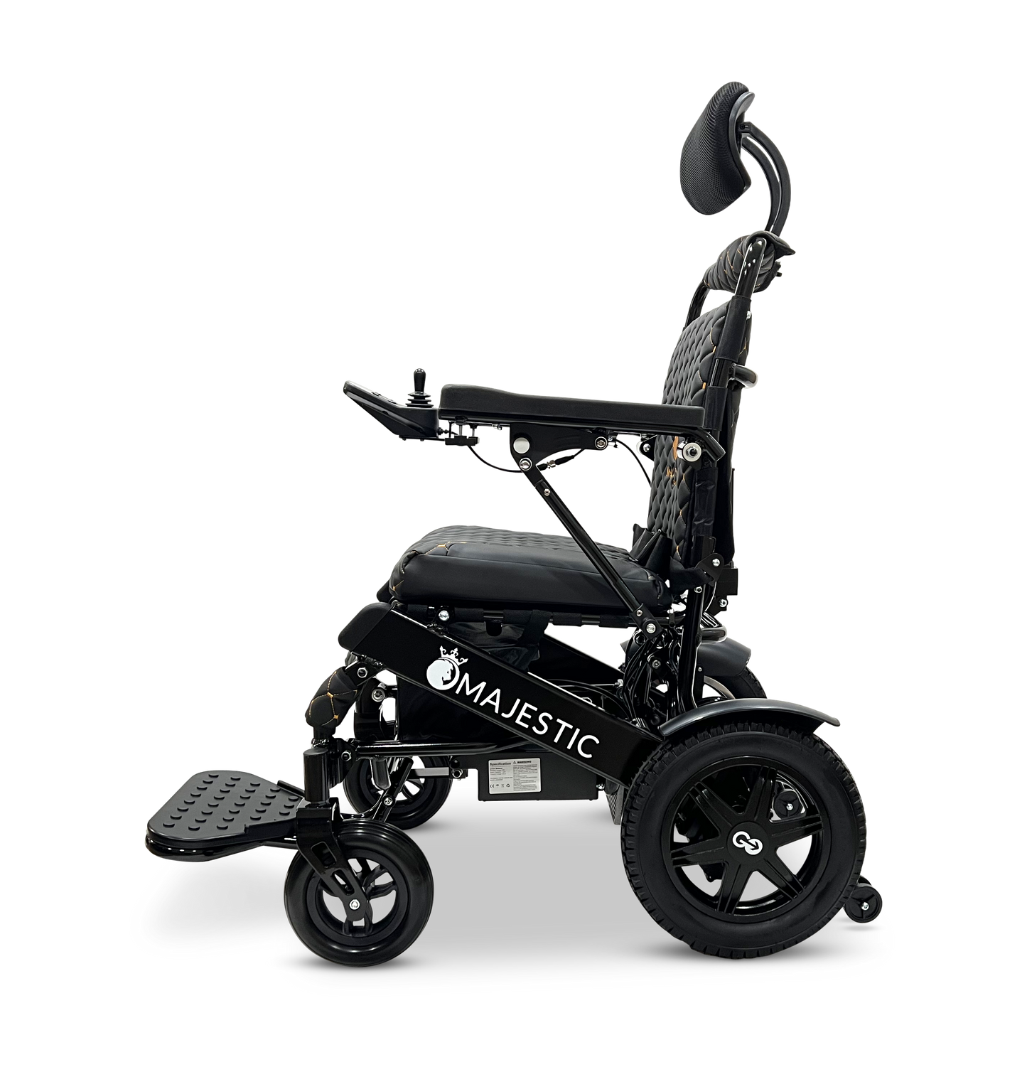 MAJESTIC IQ-9000 Auto Recline Remote Controlled Electric Wheelchair Black Black