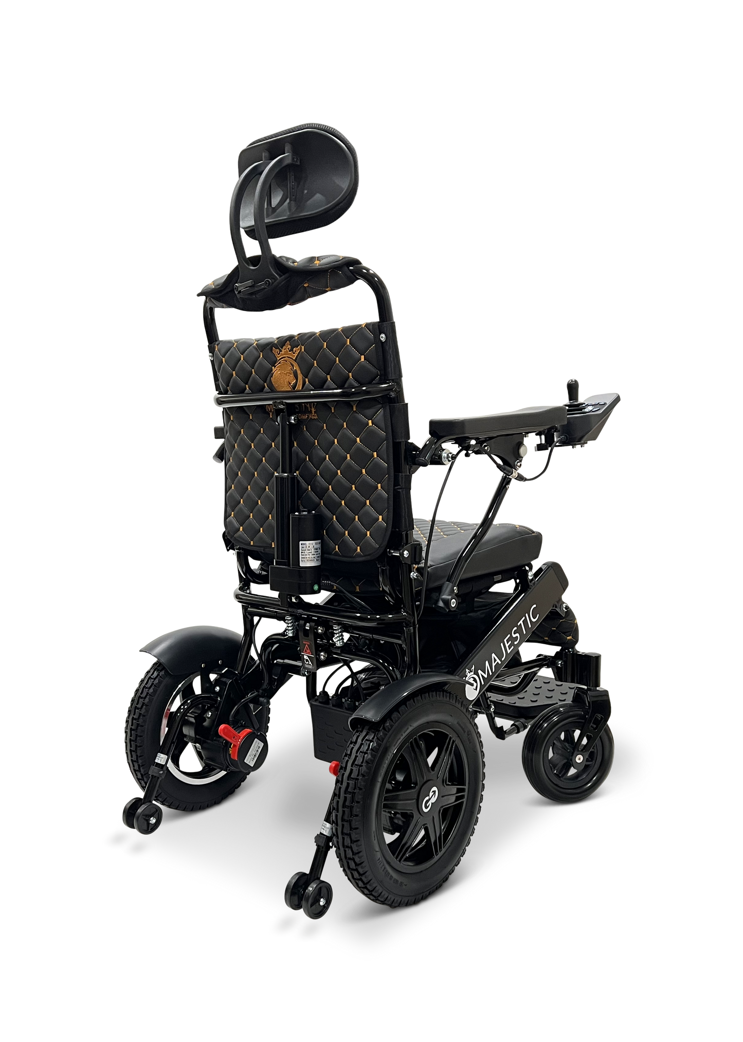 MAJESTIC IQ-9000 Auto Recline Remote Controlled Electric Wheelchair Black Black