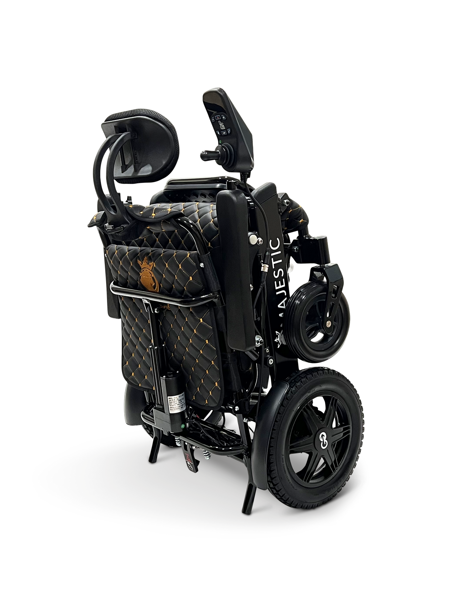 MAJESTIC IQ-9000 Auto Recline Remote Controlled Electric Wheelchair Black Black