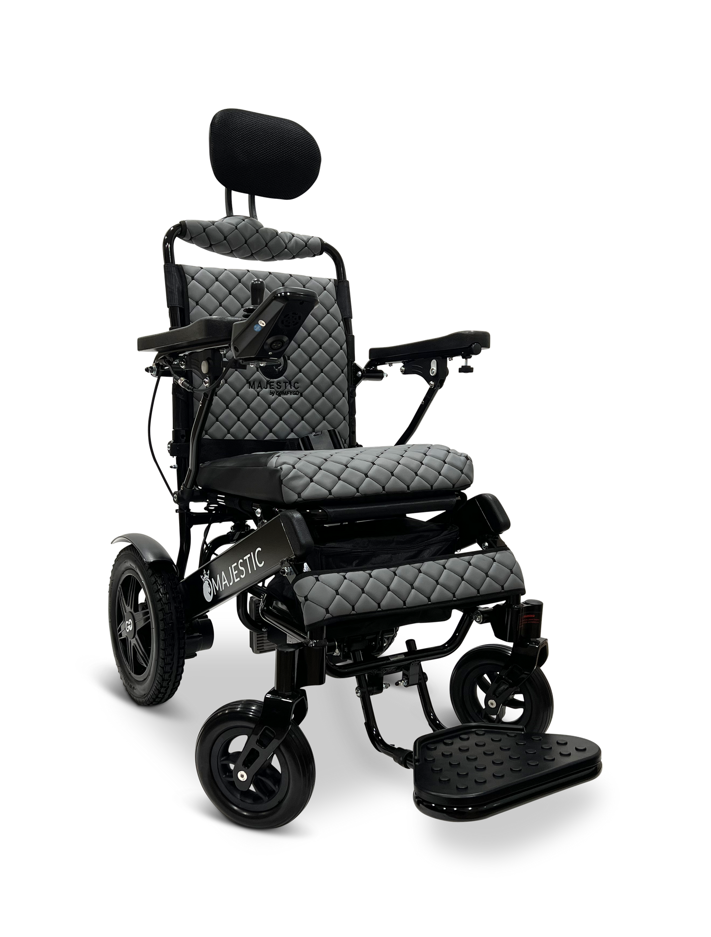 MAJESTIC IQ-9000 Auto Recline Remote Controlled Electric Wheelchair Black Gray
