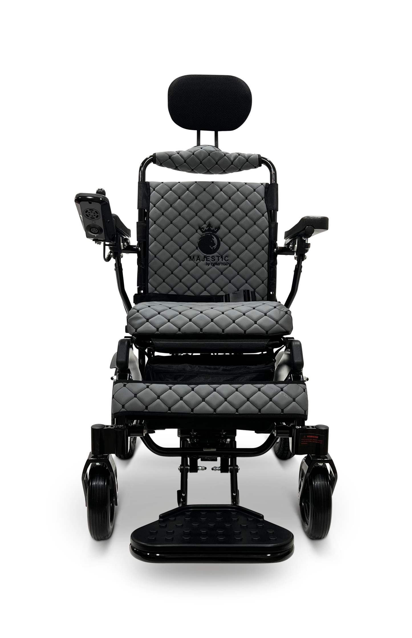 MAJESTIC IQ-9000 Auto Recline Remote Controlled Electric Wheelchair Black Gray