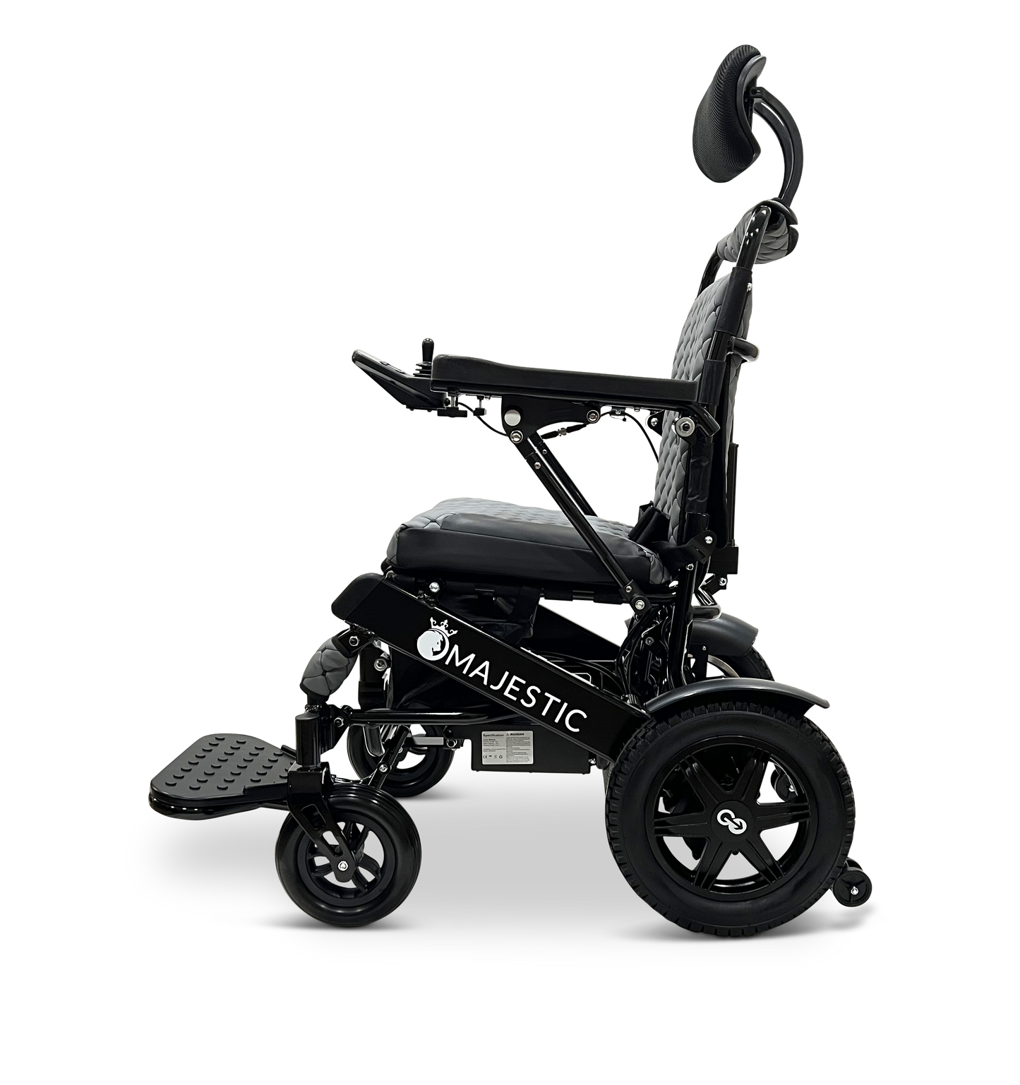 MAJESTIC IQ-9000 Auto Recline Remote Controlled Electric Wheelchair Black Gray
