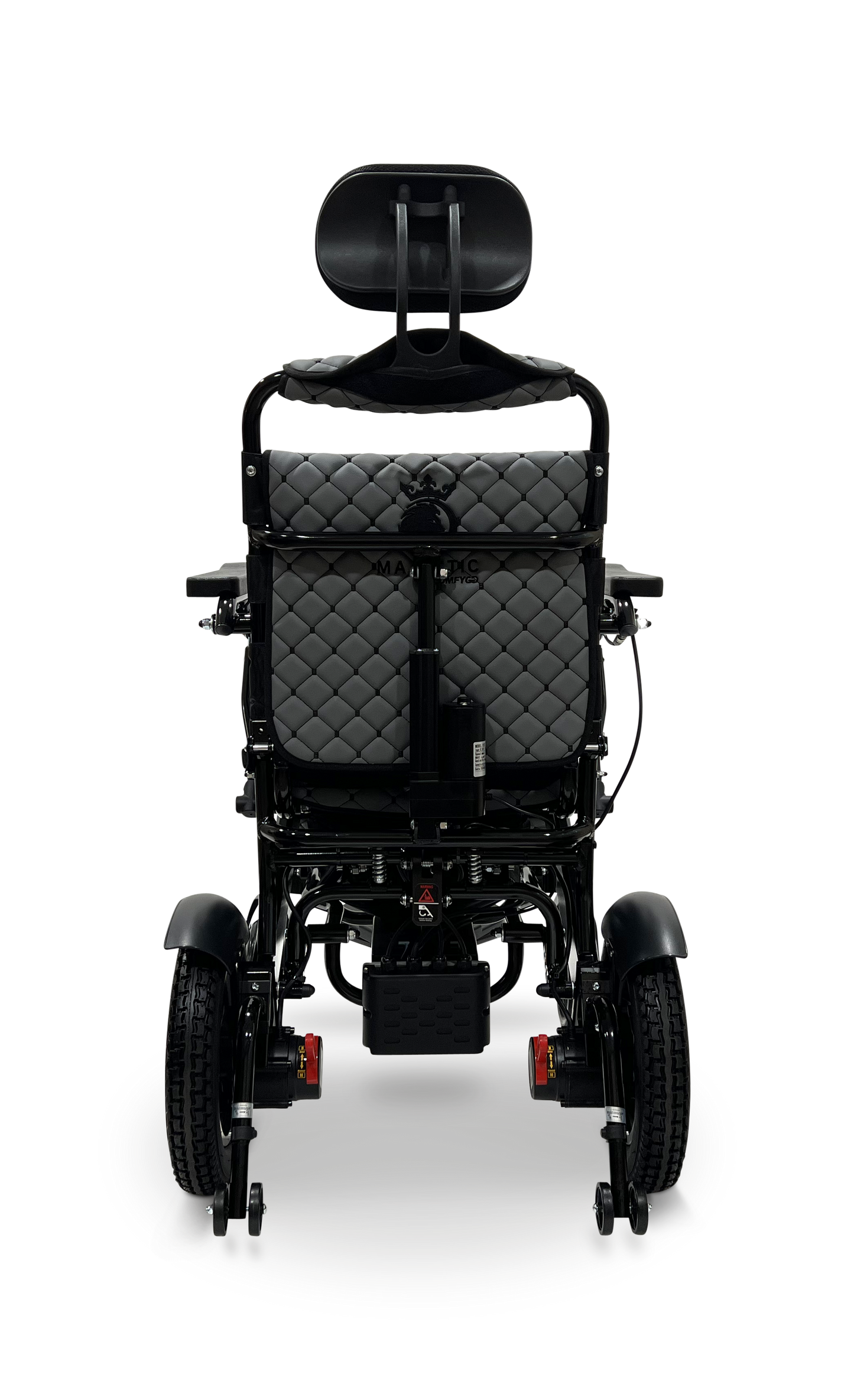 MAJESTIC IQ-9000 Auto Recline Remote Controlled Electric Wheelchair Black Gray