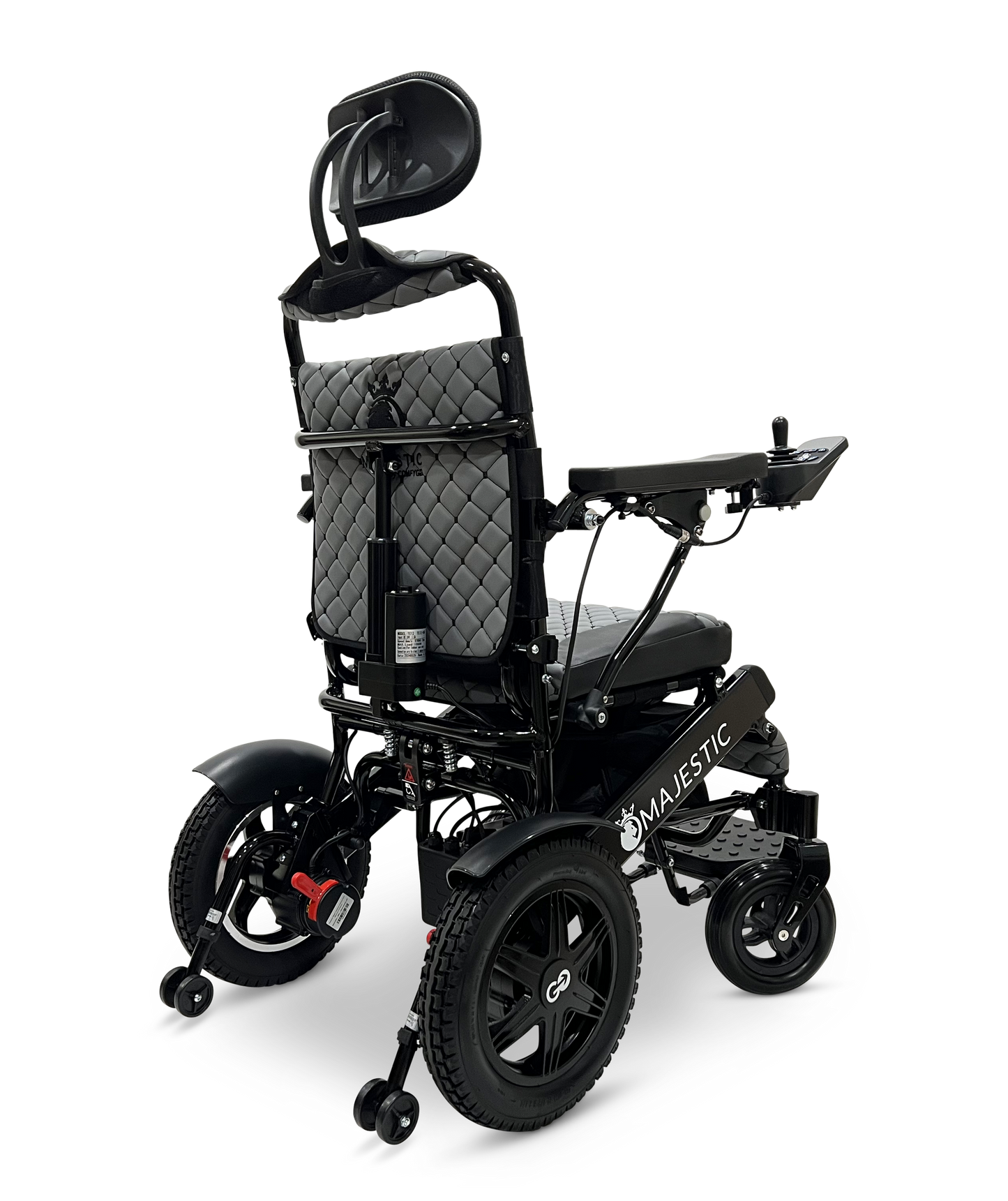MAJESTIC IQ-9000 Auto Recline Remote Controlled Electric Wheelchair Black Gray