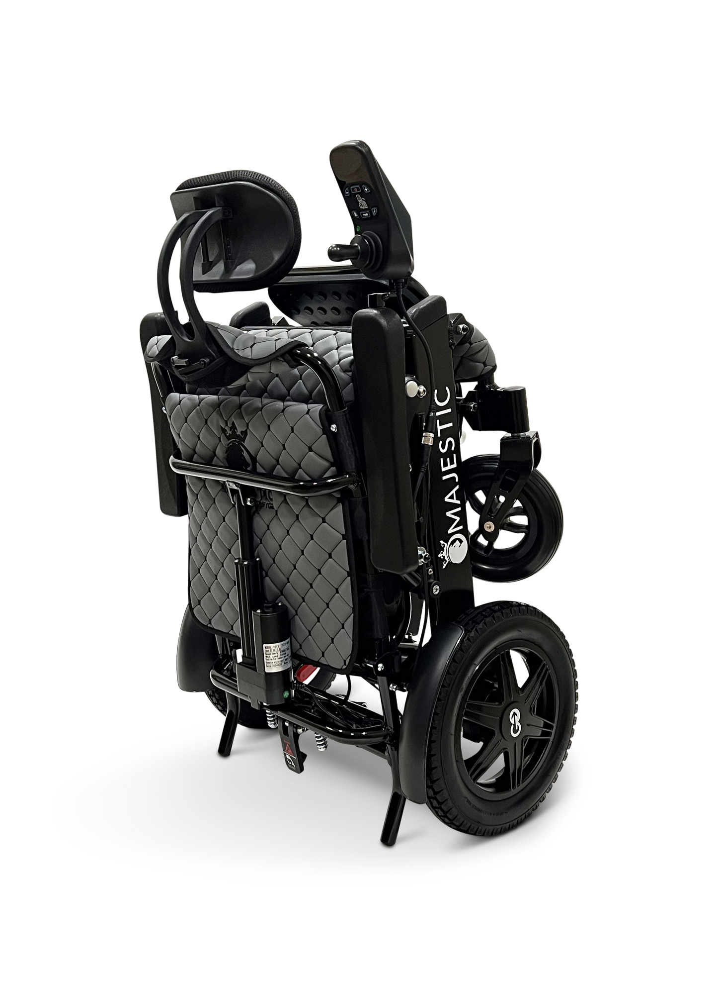 MAJESTIC IQ-9000 Auto Recline Remote Controlled Electric Wheelchair Black Gray