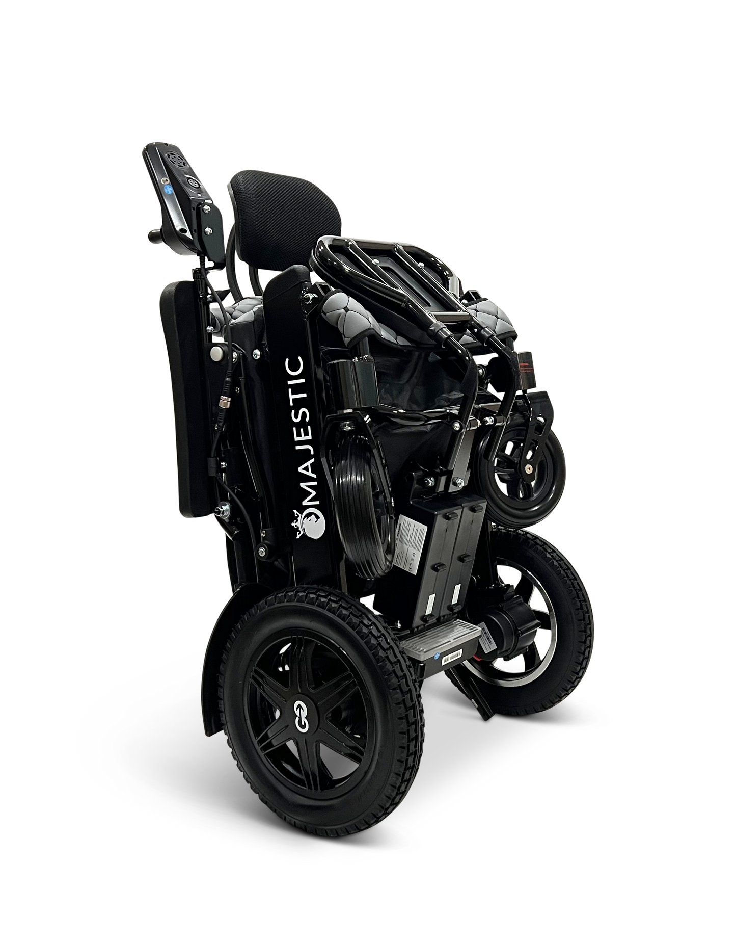 MAJESTIC IQ-9000 Auto Recline Remote Controlled Electric Wheelchair Black Gray