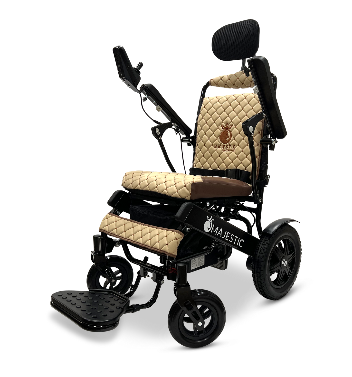 MAJESTIC IQ-9000 Auto Recline Remote Controlled Electric Wheelchair Black Coffee