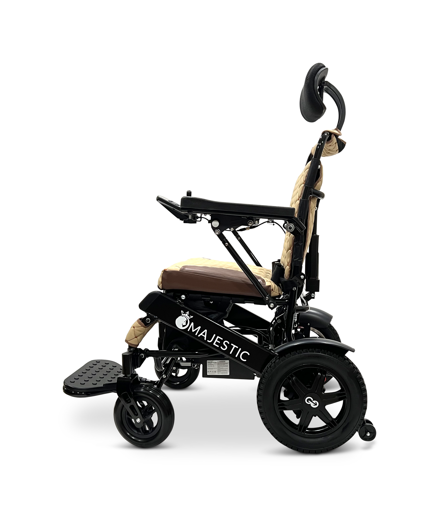 MAJESTIC IQ-9000 Auto Recline Remote Controlled Electric Wheelchair Black Coffee