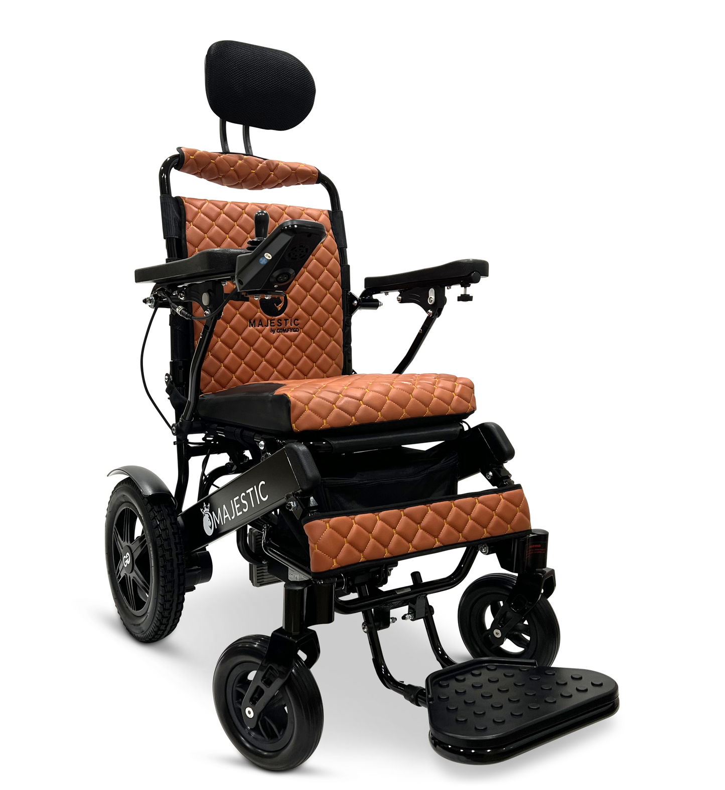 MAJESTIC IQ-9000 Auto Recline Remote Controlled Electric Wheelchair Black Taba