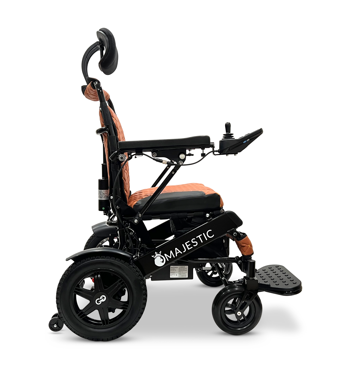 MAJESTIC IQ-9000 Auto Recline Remote Controlled Electric Wheelchair Black Taba