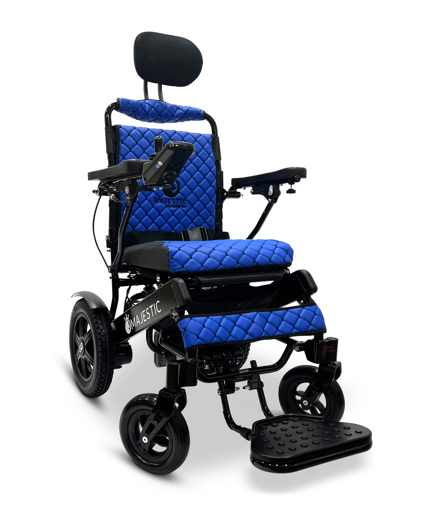 MAJESTIC IQ-9000 Auto Recline Remote Controlled Electric Wheelchair Black Blue