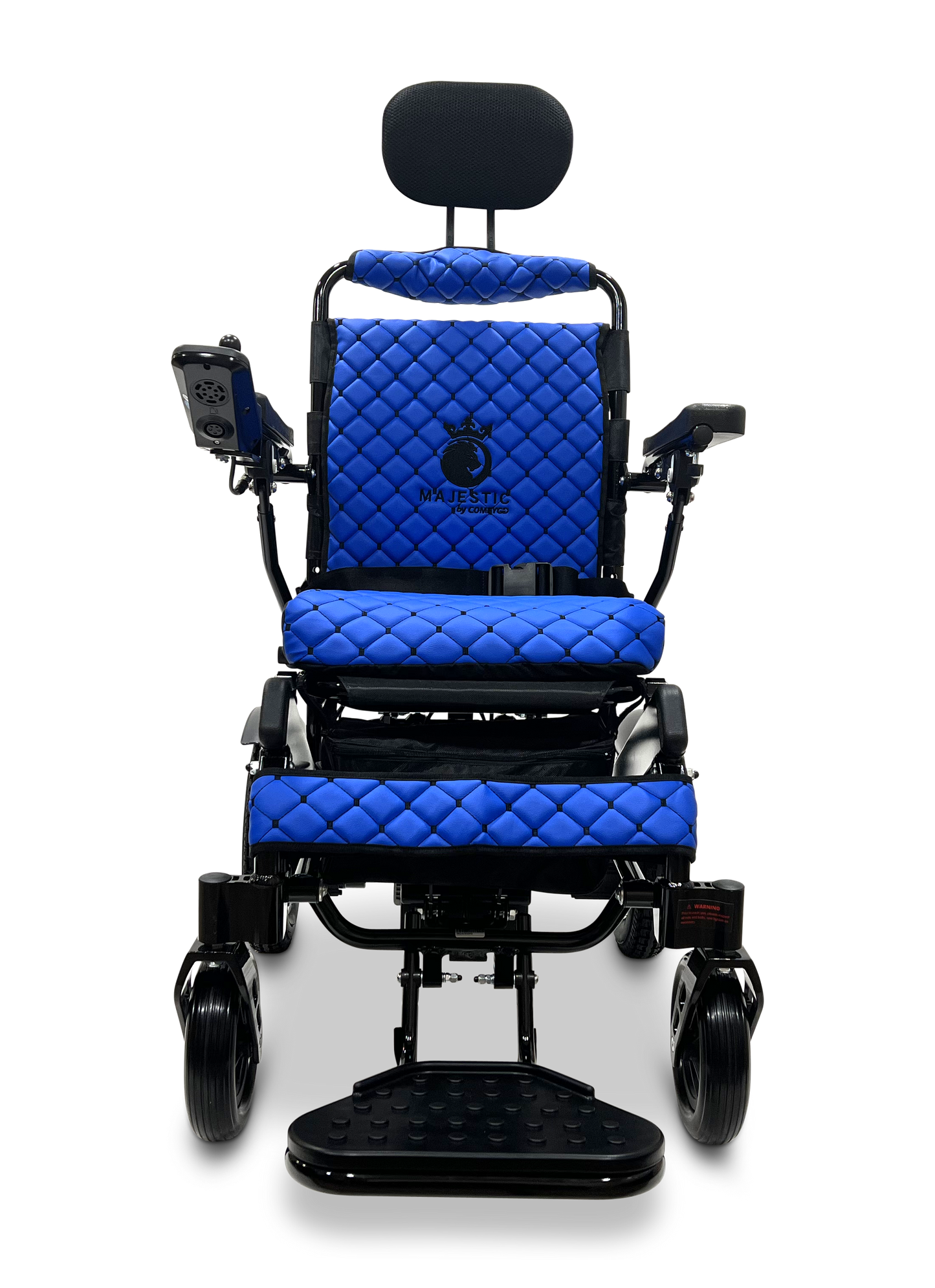 MAJESTIC IQ-9000 Auto Recline Remote Controlled Electric Wheelchair Black Blue