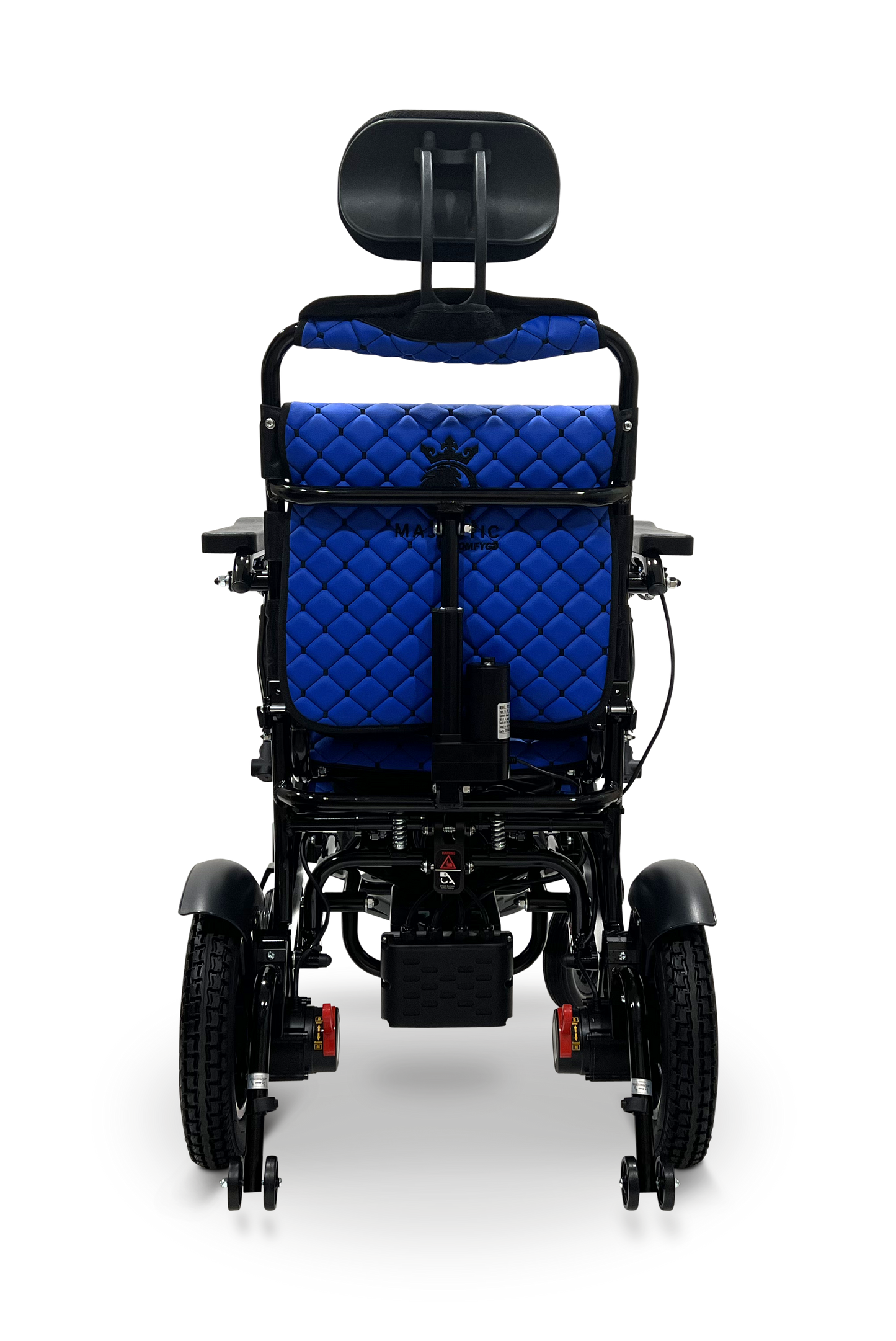MAJESTIC IQ-9000 Auto Recline Remote Controlled Electric Wheelchair Black Blue