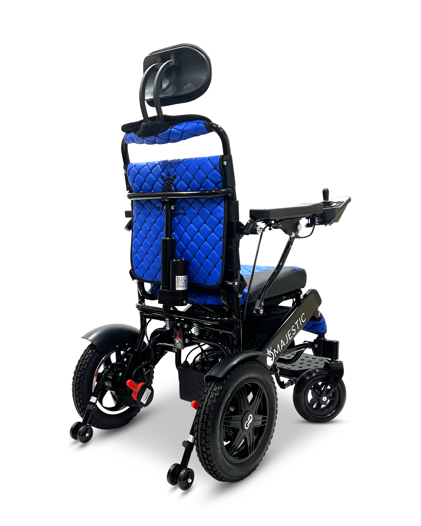 MAJESTIC IQ-9000 Auto Recline Remote Controlled Electric Wheelchair Black Blue