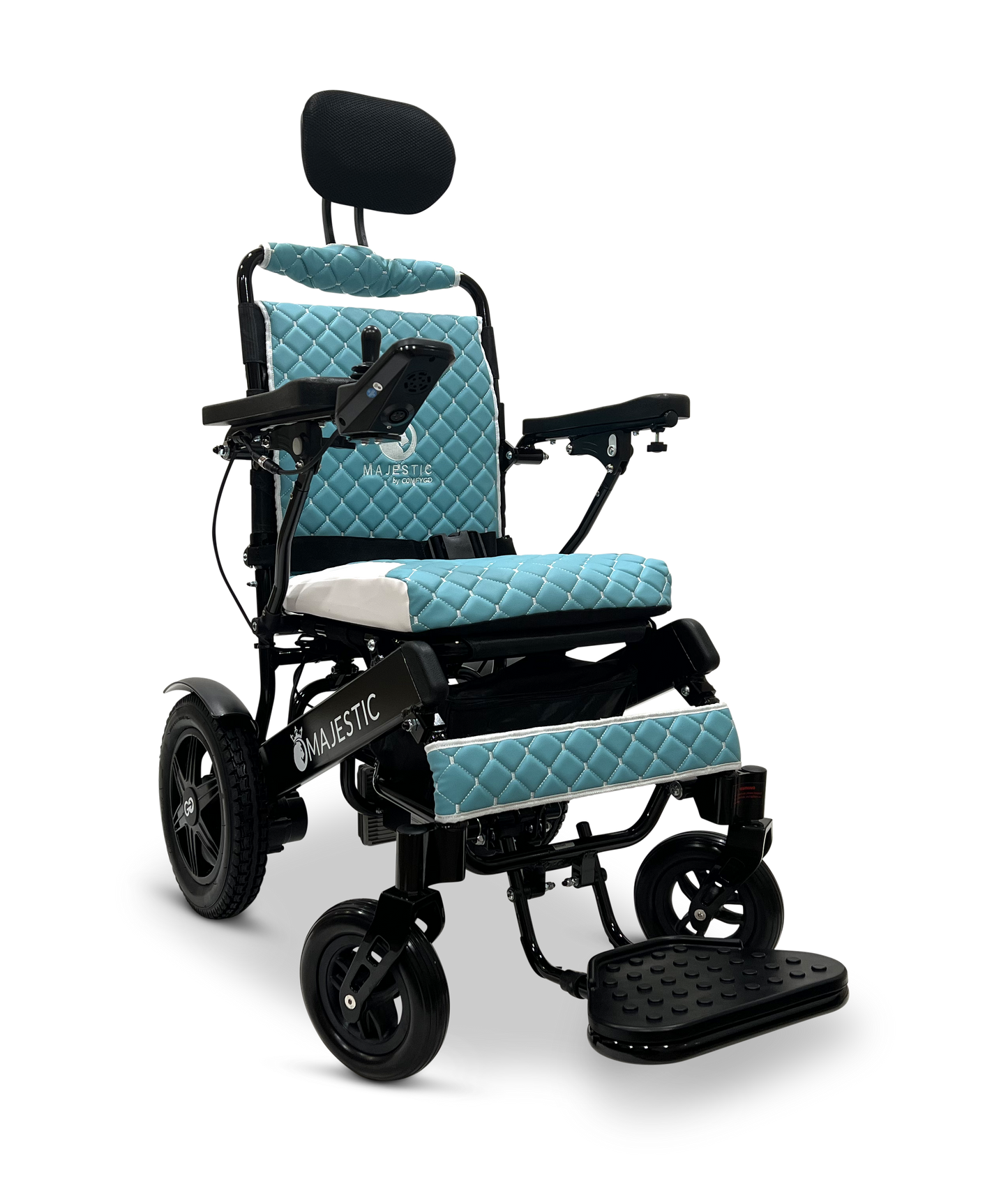 MAJESTIC IQ-9000 Auto Recline Remote Controlled Electric Wheelchair Black Teal