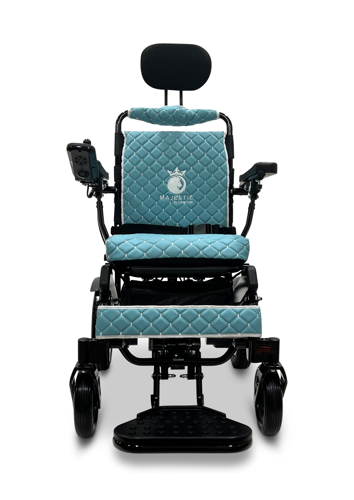 MAJESTIC IQ-9000 Auto Recline Remote Controlled Electric Wheelchair Black Teal