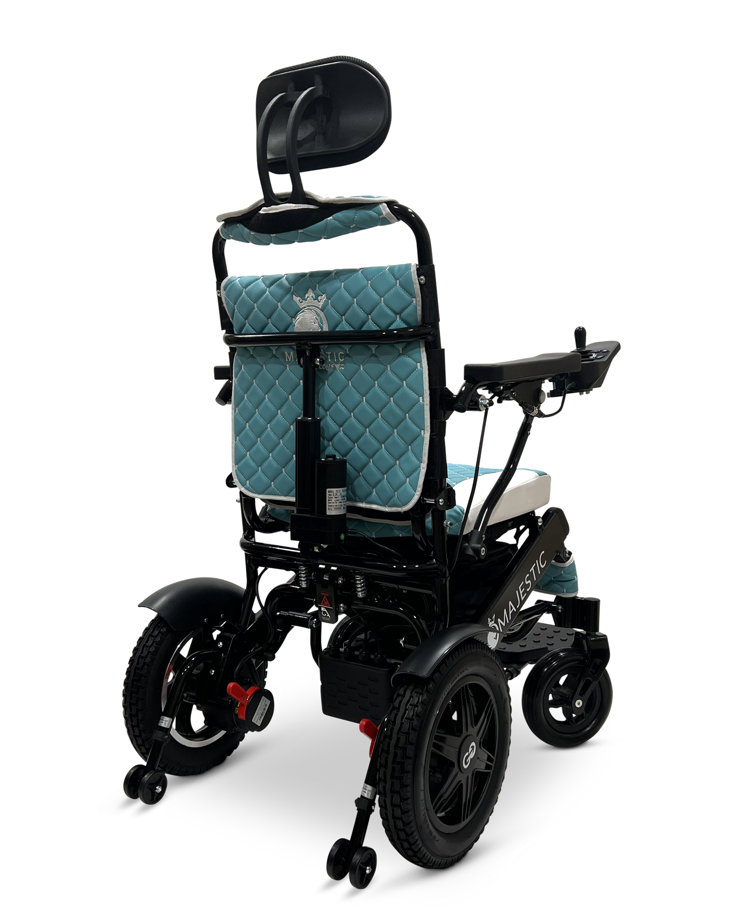 MAJESTIC IQ-9000 Auto Recline Remote Controlled Electric Wheelchair Black Teal