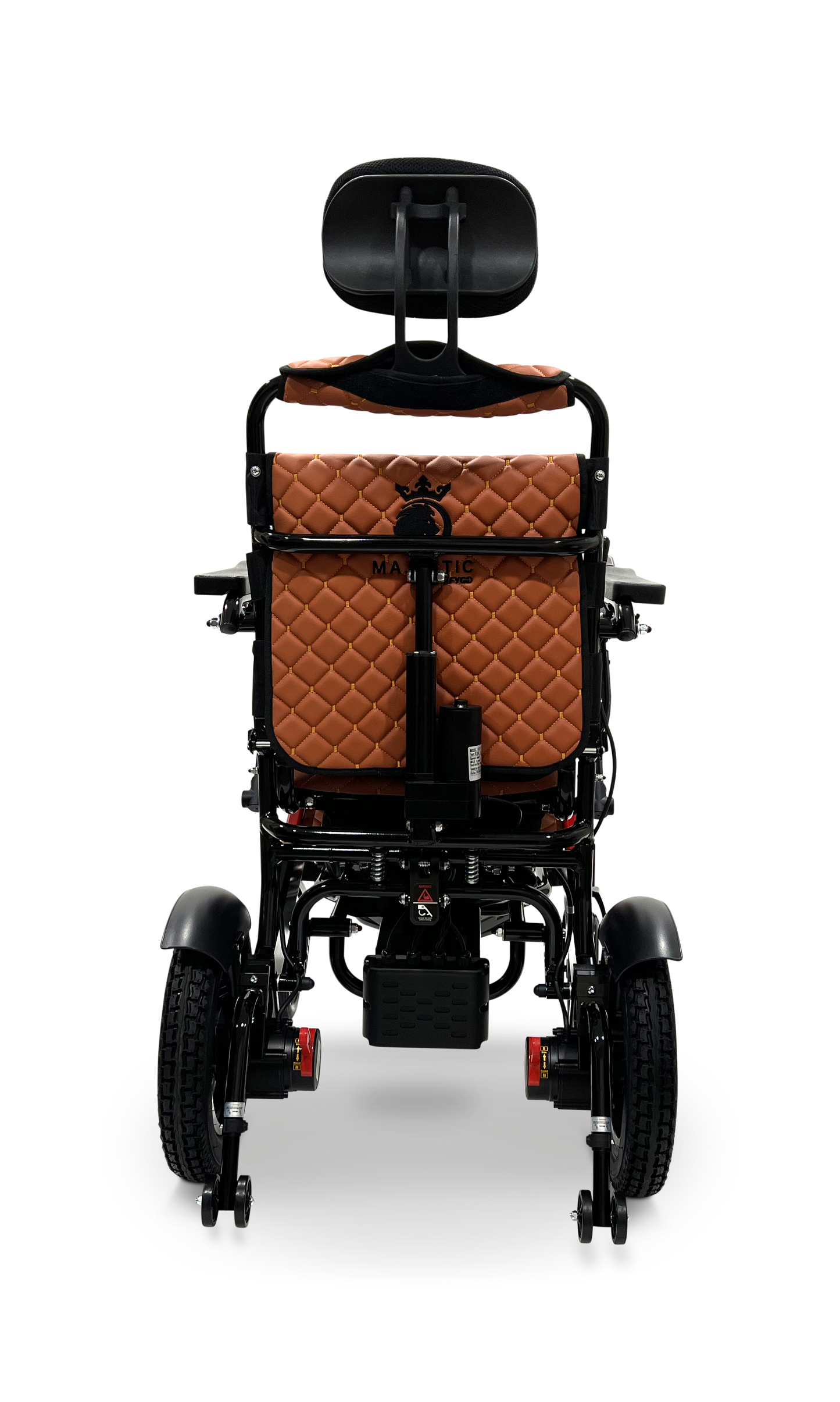 MAJESTIC IQ-9000 Auto Recline Remote Controlled Electric Wheelchair Black & Red Taba