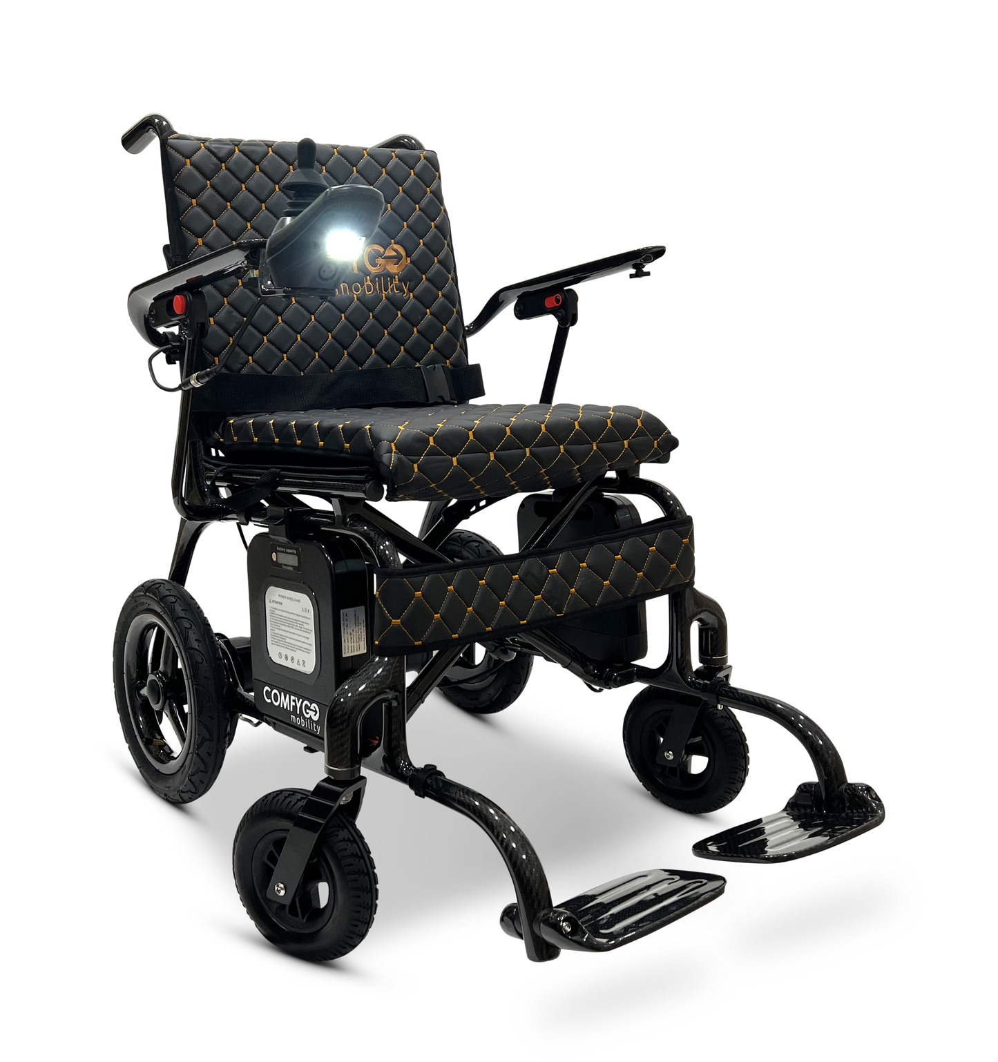 Phoenix Carbon Fiber Electric Wheelchair Black