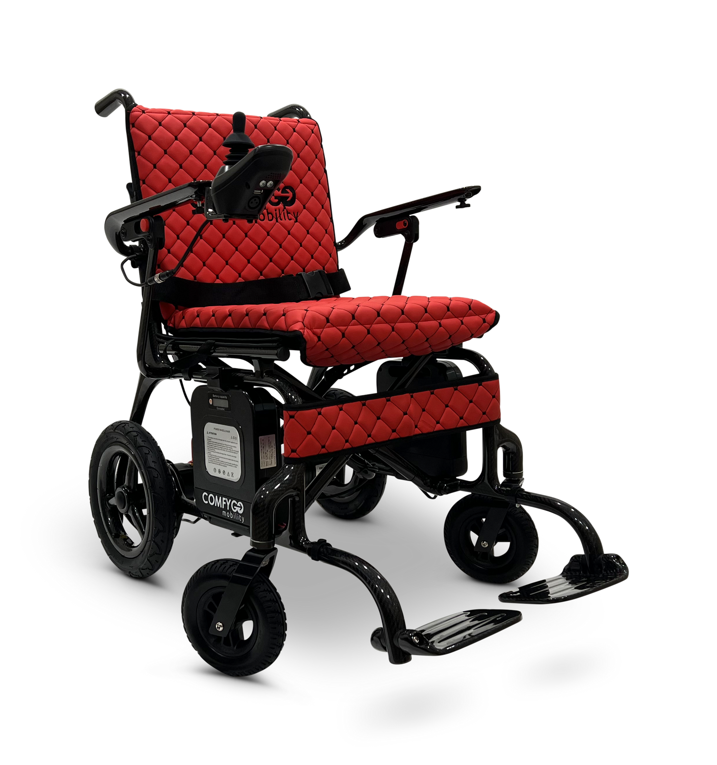 Phoenix Carbon Fiber Electric Wheelchair Red