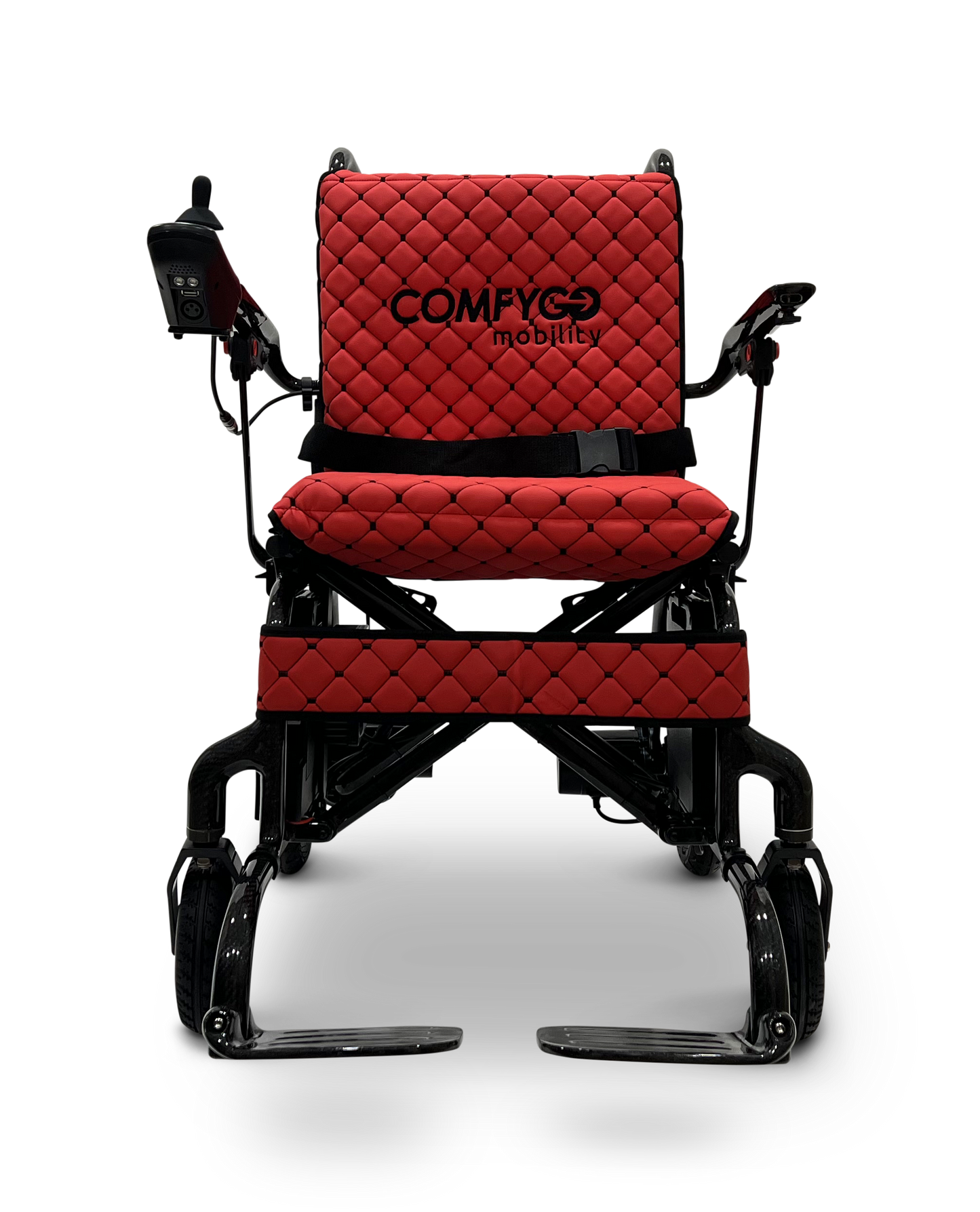 Phoenix Carbon Fiber Electric Wheelchair Red