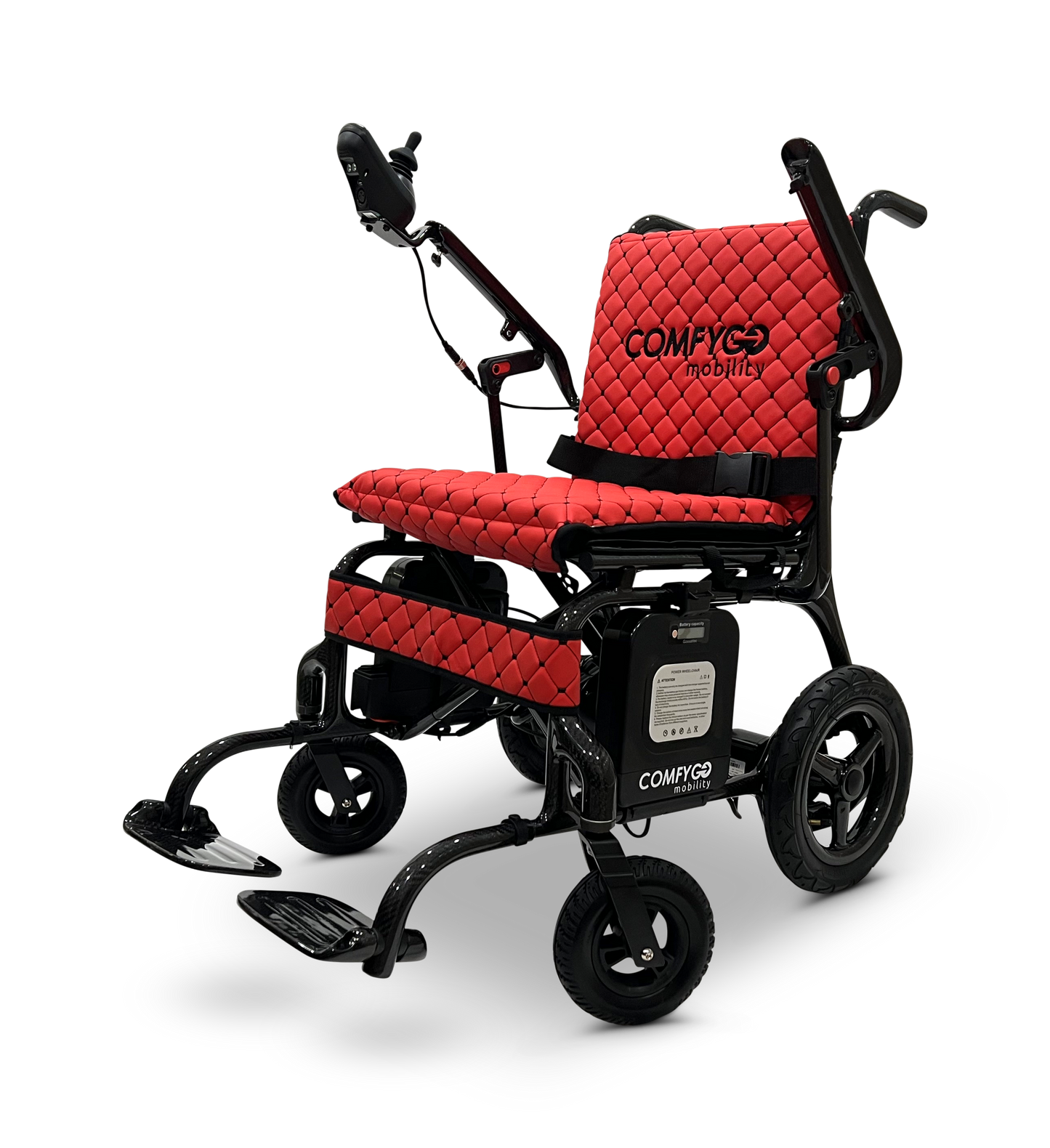 Phoenix Carbon Fiber Electric Wheelchair Red
