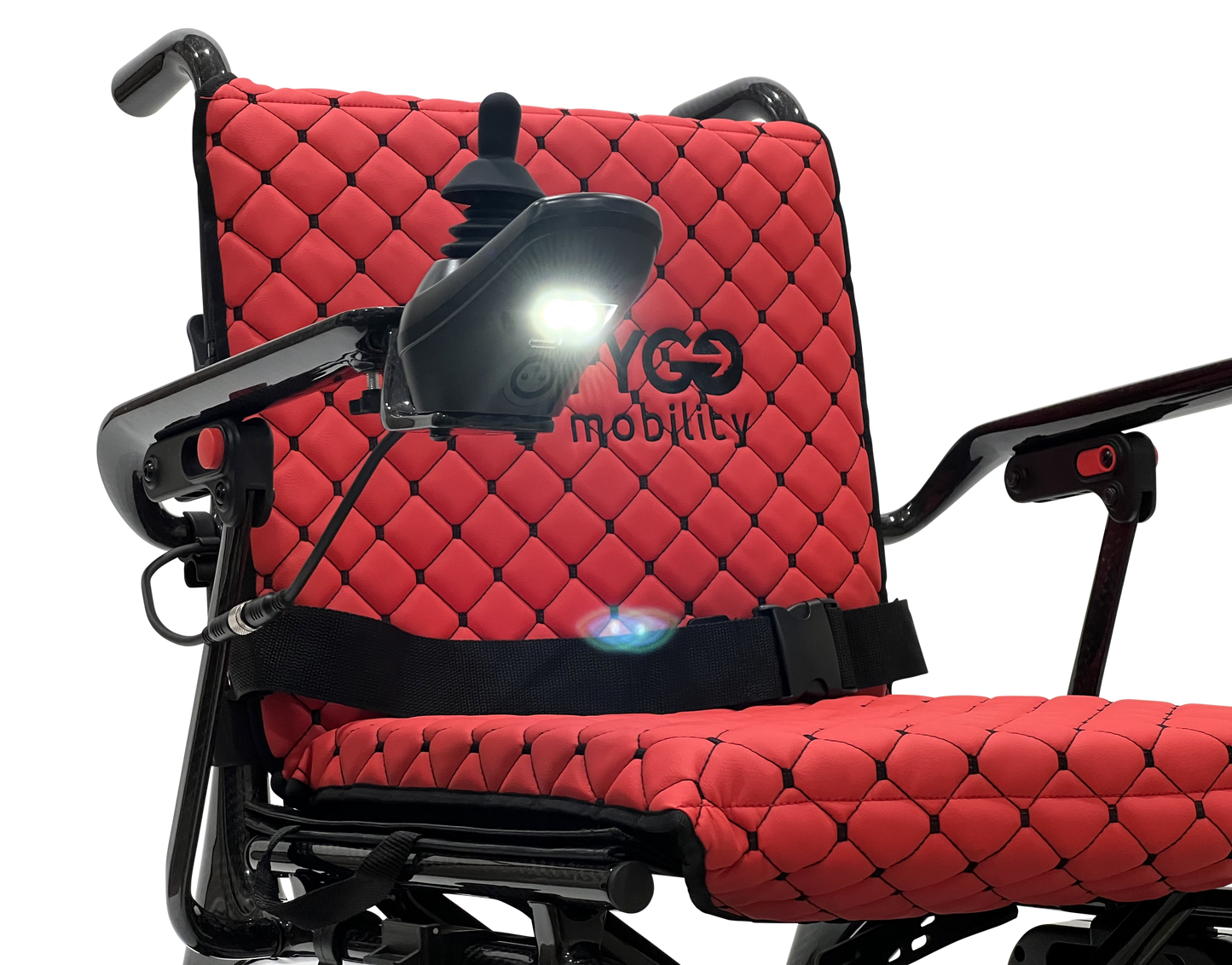 Phoenix Carbon Fiber Electric Wheelchair Red