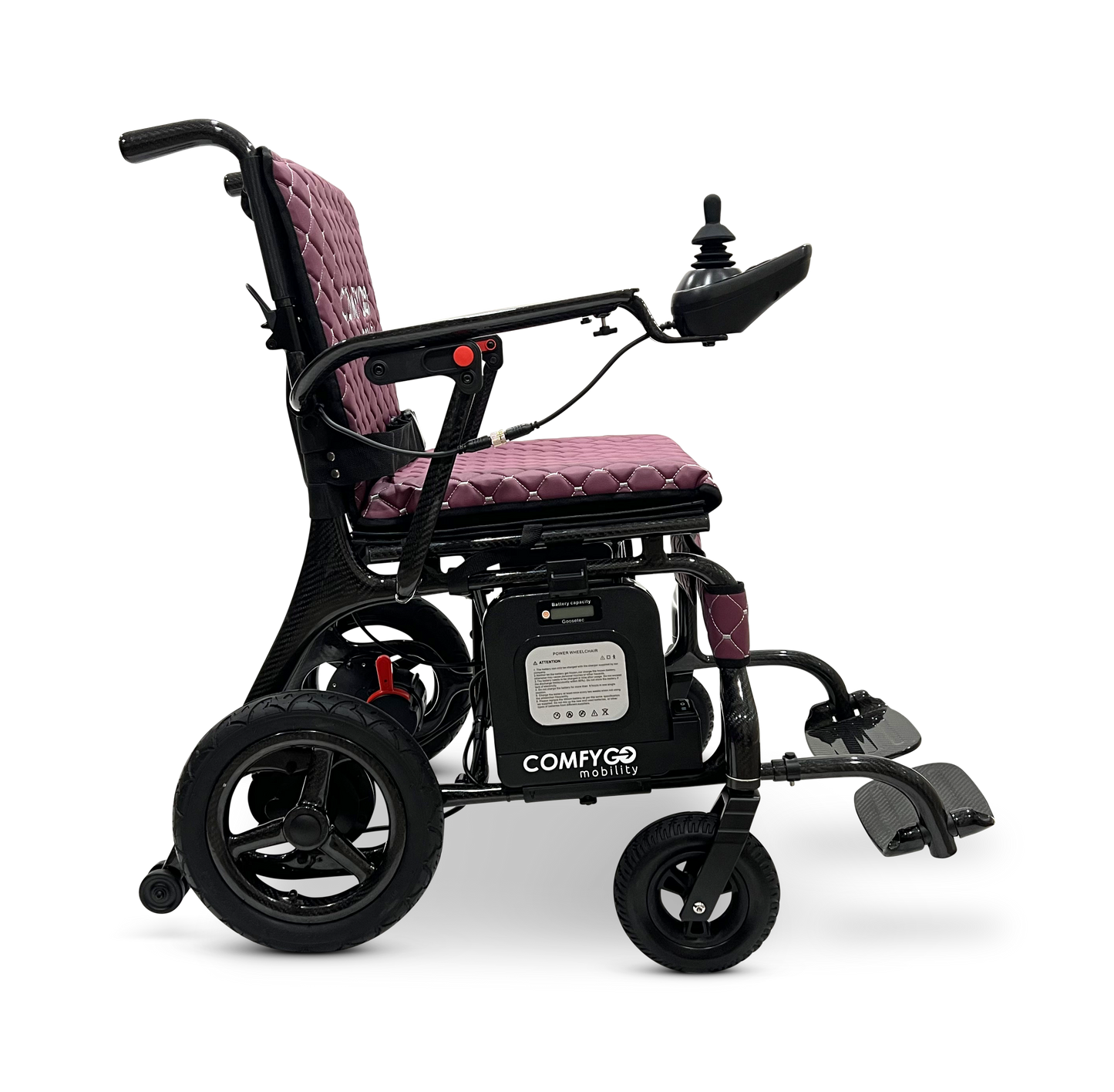 Phoenix Carbon Fiber Electric Wheelchair Purple