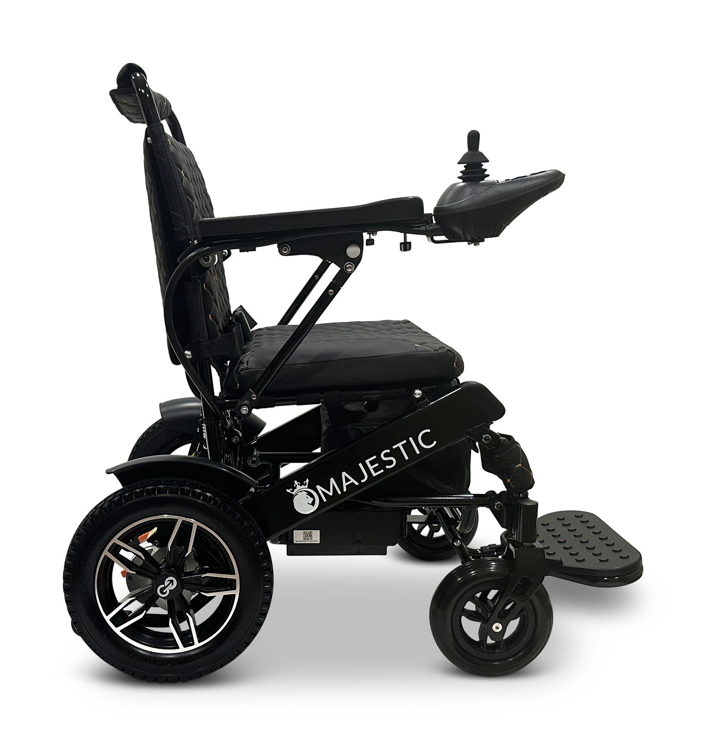 MAJESTIC IQ-8000 Remote Controlled Lightweight Electric Wheelchair Black Black