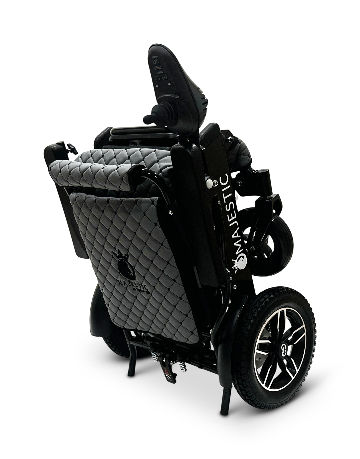 MAJESTIC IQ-8000 Remote Controlled Lightweight Electric Wheelchair Black Gray