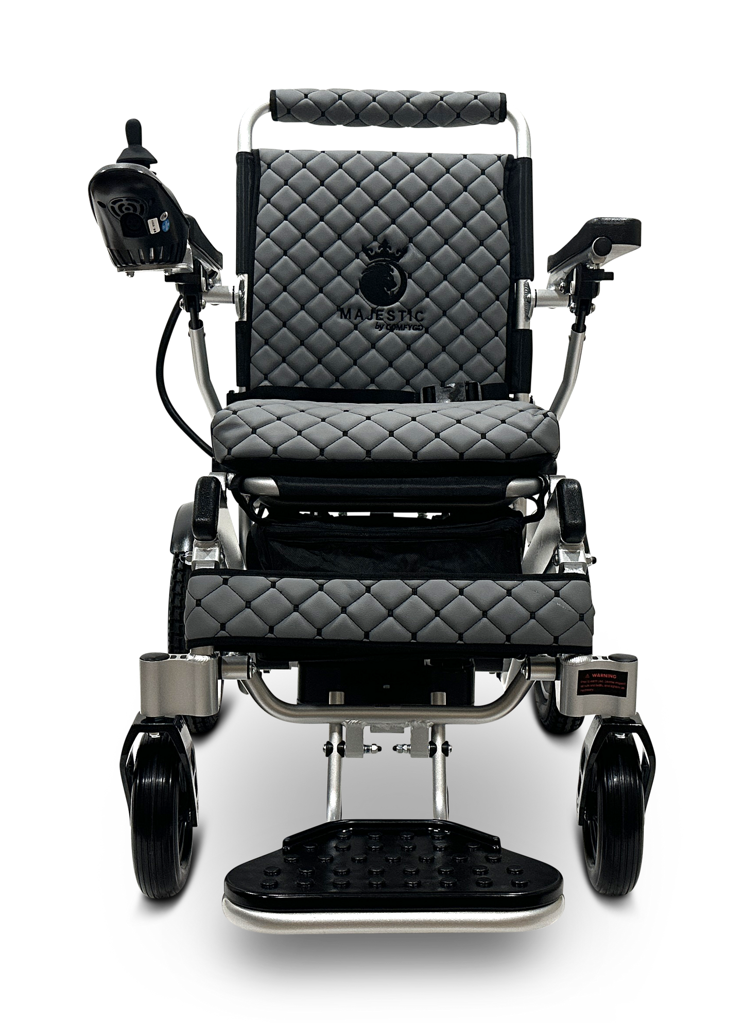 MAJESTIC IQ-8000 Remote Controlled Lightweight Electric Wheelchair Silver Gray