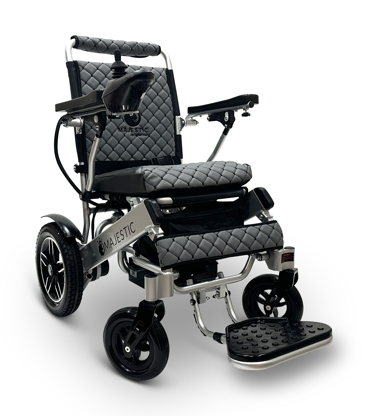 MAJESTIC IQ-8000 Remote Controlled Lightweight Electric Wheelchair Silver Gray