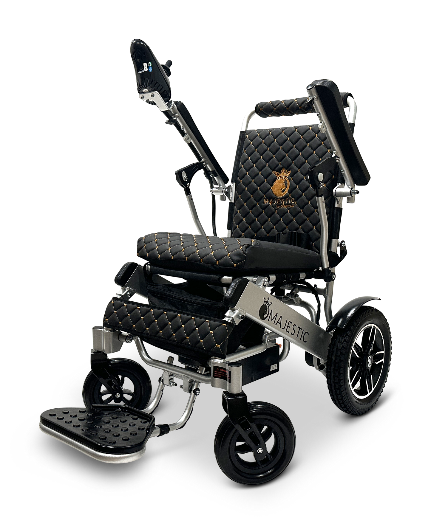 MAJESTIC IQ-8000 Remote Controlled Lightweight Electric Wheelchair Silver Black