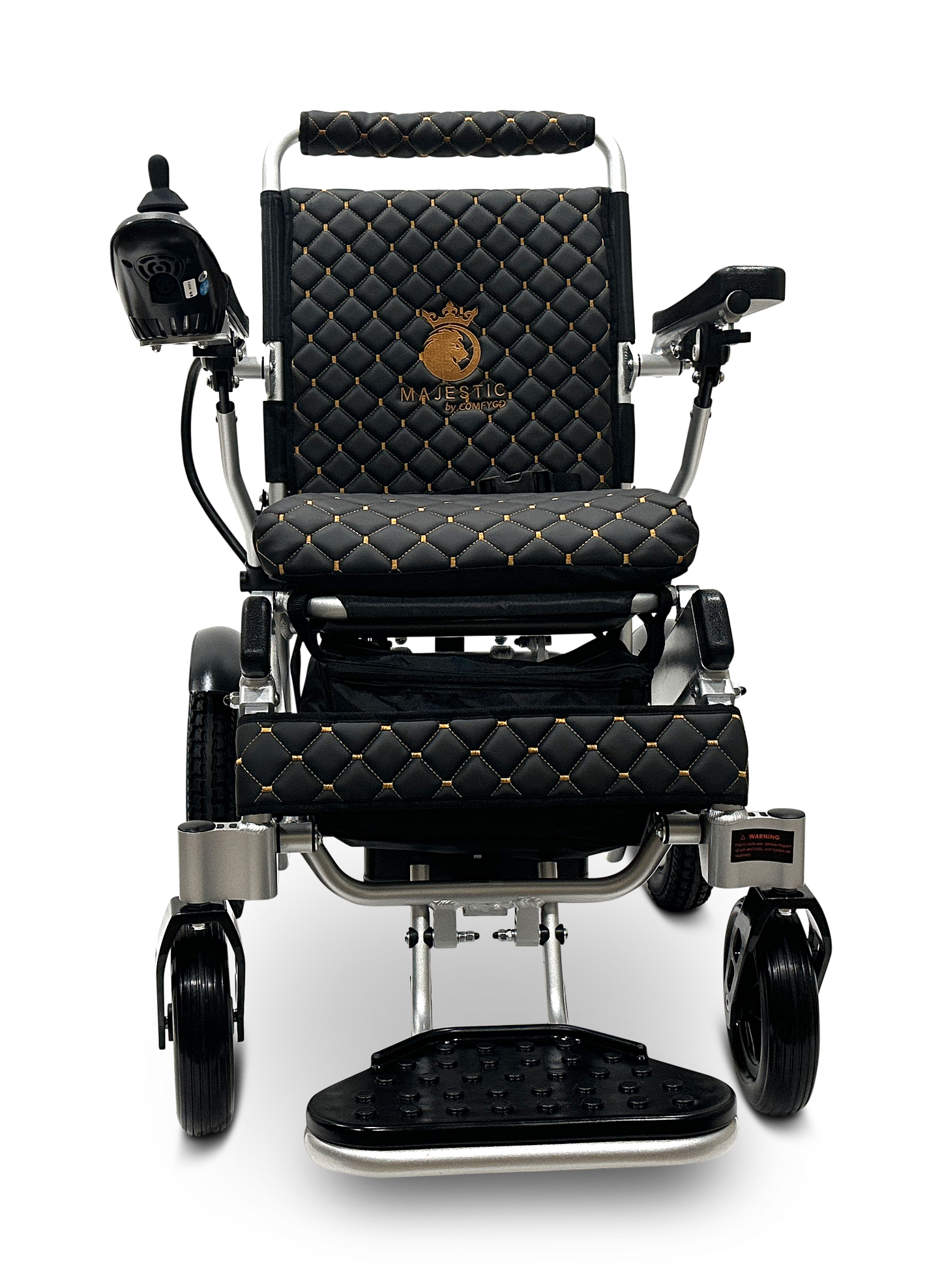 MAJESTIC IQ-8000 Remote Controlled Lightweight Electric Wheelchair Silver Black