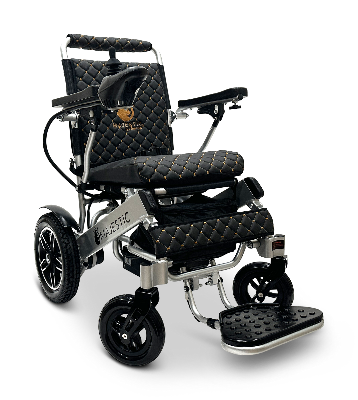 MAJESTIC IQ-8000 Remote Controlled Lightweight Electric Wheelchair Silver Black