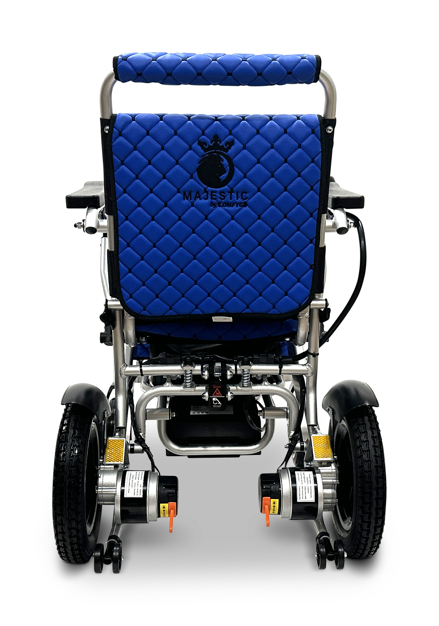 MAJESTIC IQ-8000 Remote Controlled Lightweight Electric Wheelchair Silver Blue