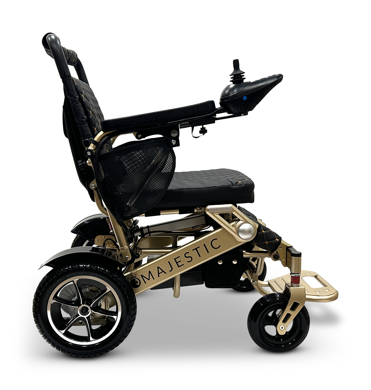 MAJESTIC IQ-7000 Auto Folding Remote Controlled Electric Wheelchair Bronze Black