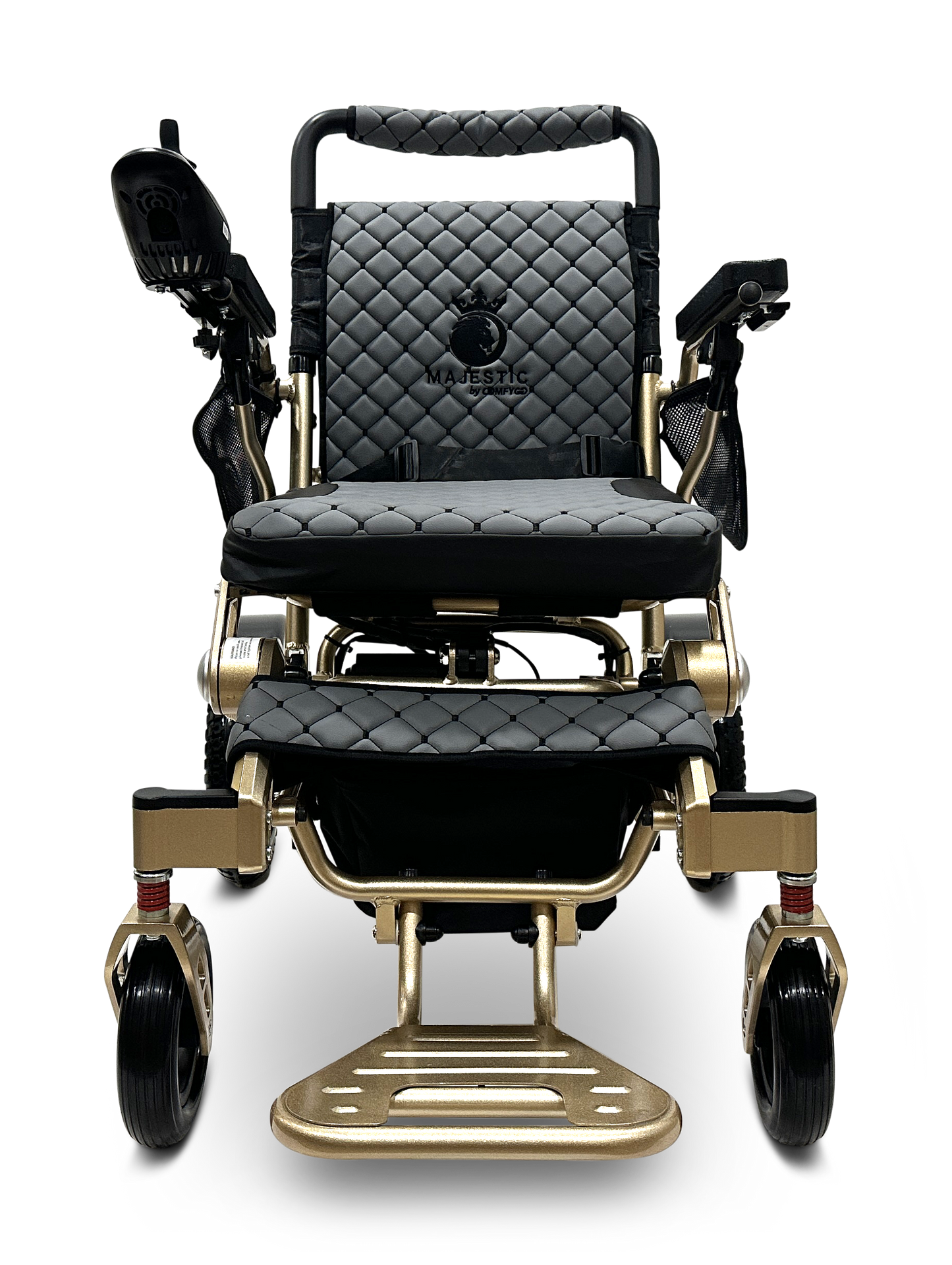 MAJESTIC IQ-7000 Auto Folding Remote Controlled Electric Wheelchair Bronze Gray