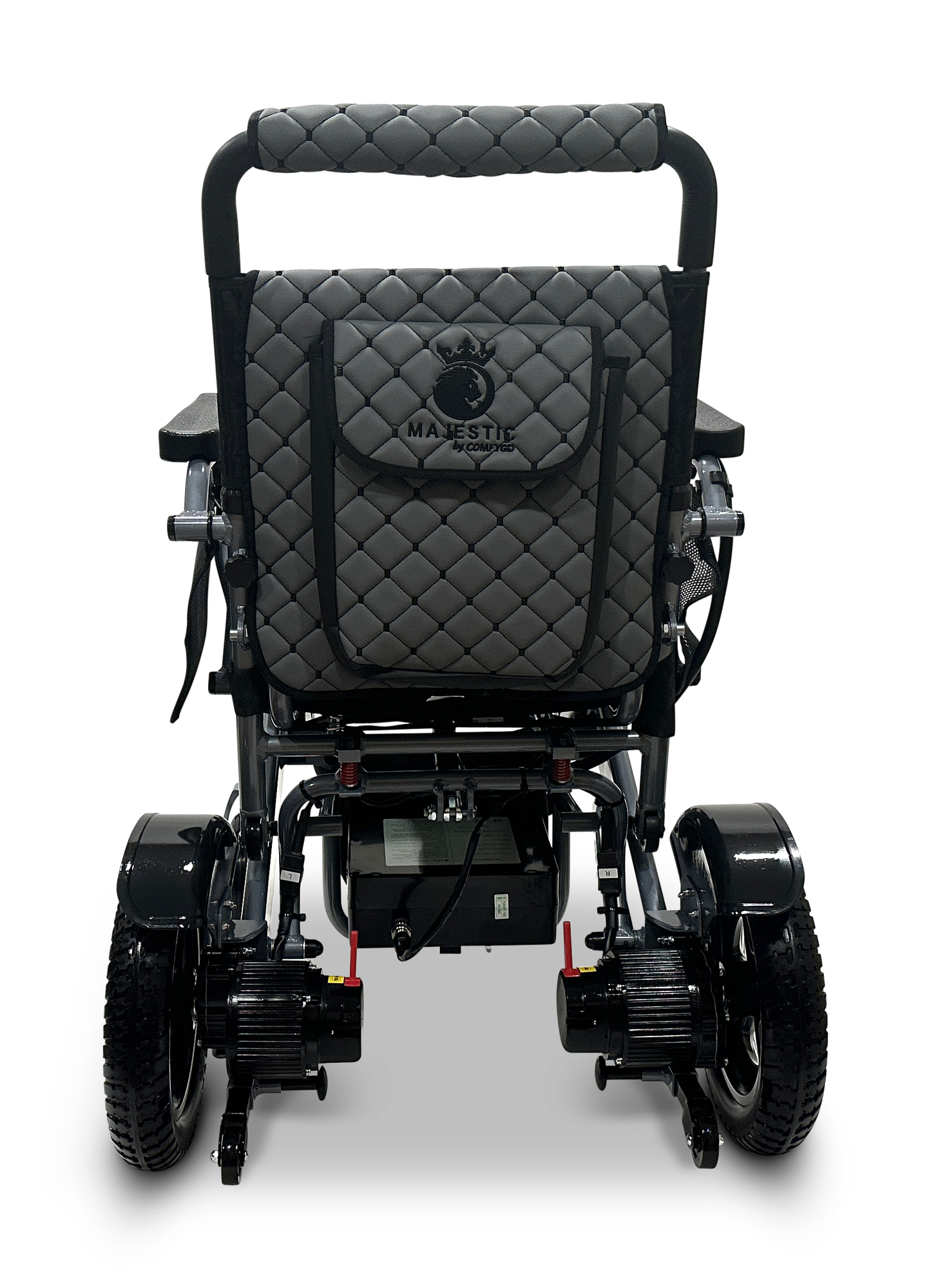 MAJESTIC IQ-7000 Auto Folding Remote Controlled Electric Wheelchair Silver Gray