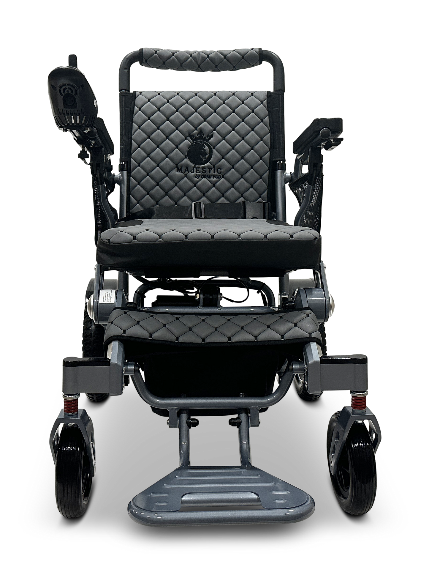 MAJESTIC IQ-7000 Auto Folding Remote Controlled Electric Wheelchair Silver Gray