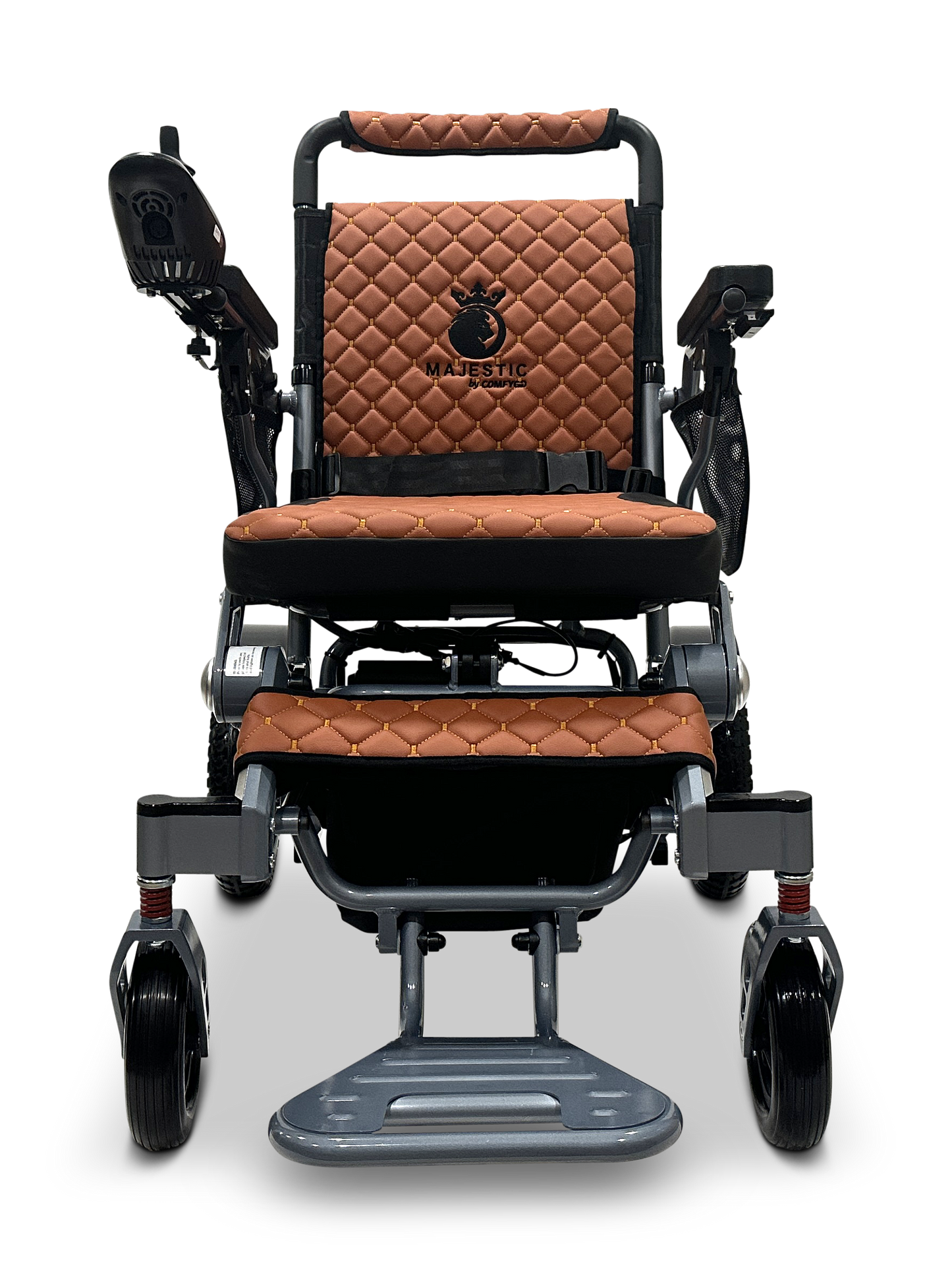 MAJESTIC IQ-7000 Auto Folding Remote Controlled Electric Wheelchair Silver Taba