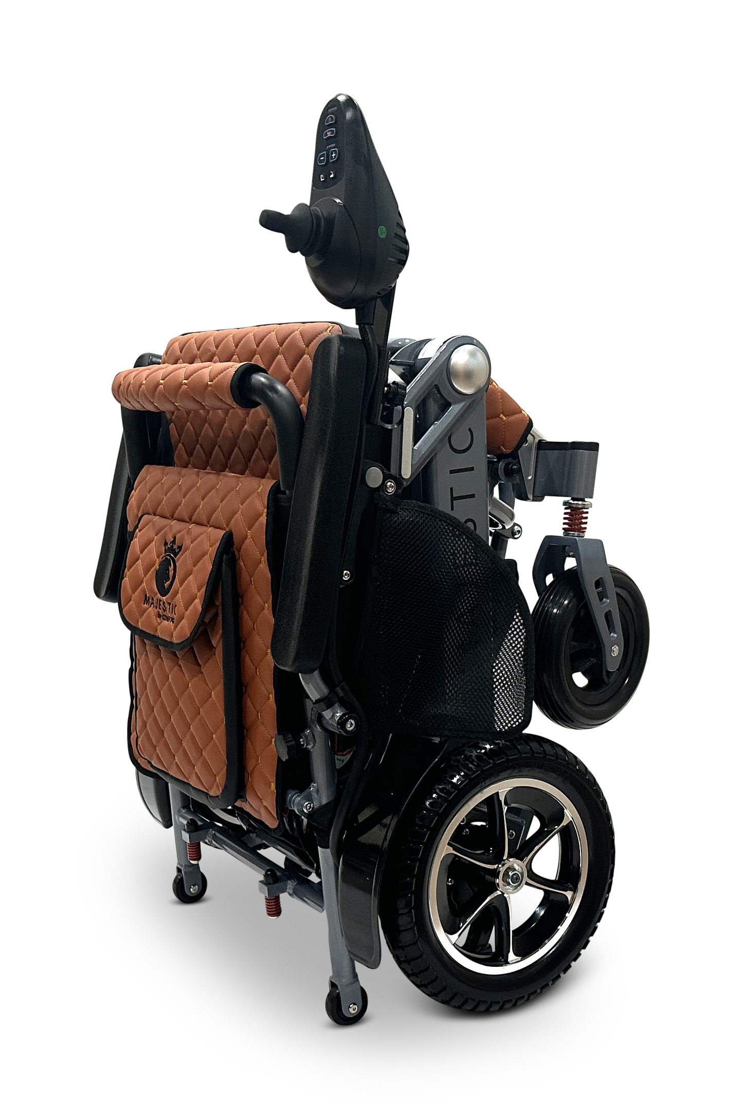 MAJESTIC IQ-7000 Auto Folding Remote Controlled Electric Wheelchair Silver Taba