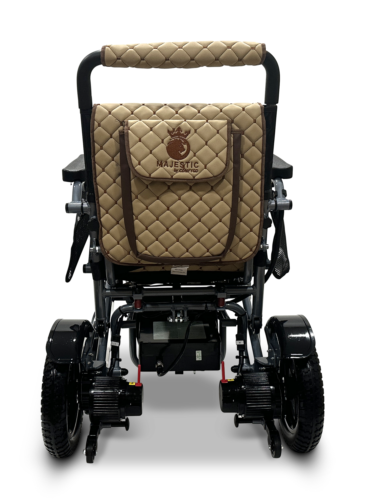 MAJESTIC IQ-7000 Auto Folding Remote Controlled Electric Wheelchair Silver Coffee