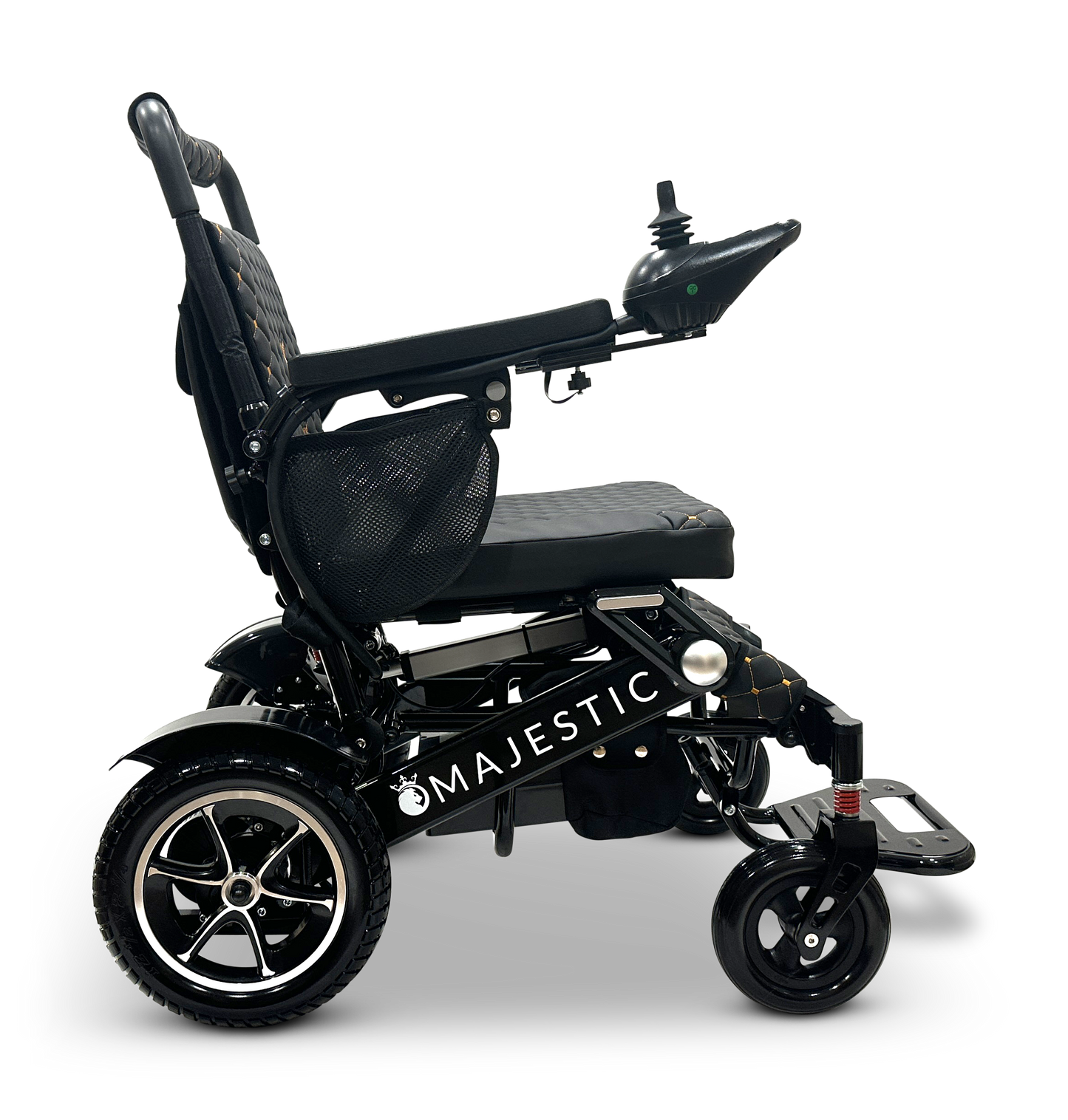 MAJESTIC IQ-7000 Auto Folding Remote Controlled Electric Wheelchair Black Black