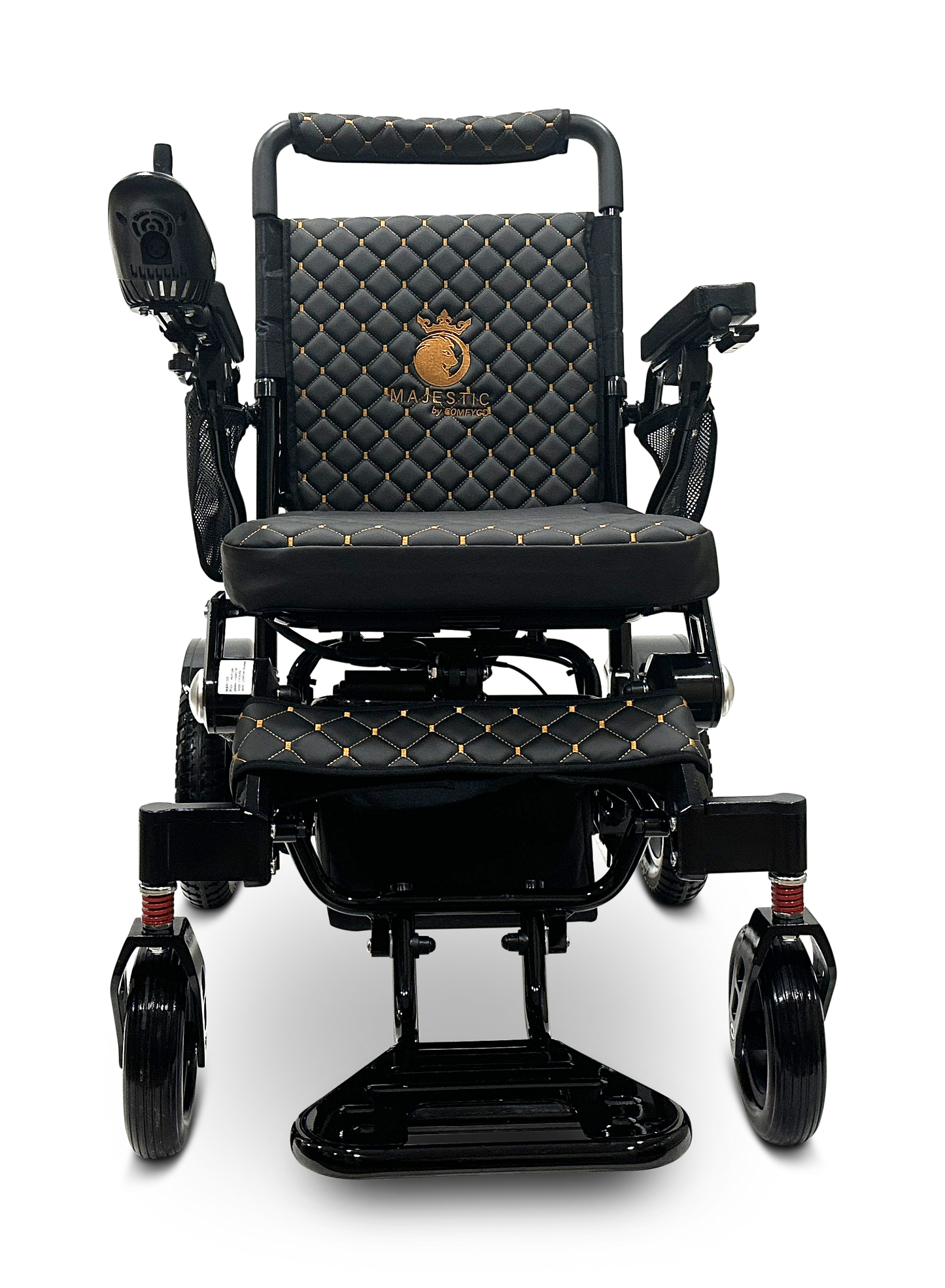 MAJESTIC IQ-7000 Auto Folding Remote Controlled Electric Wheelchair Black Black