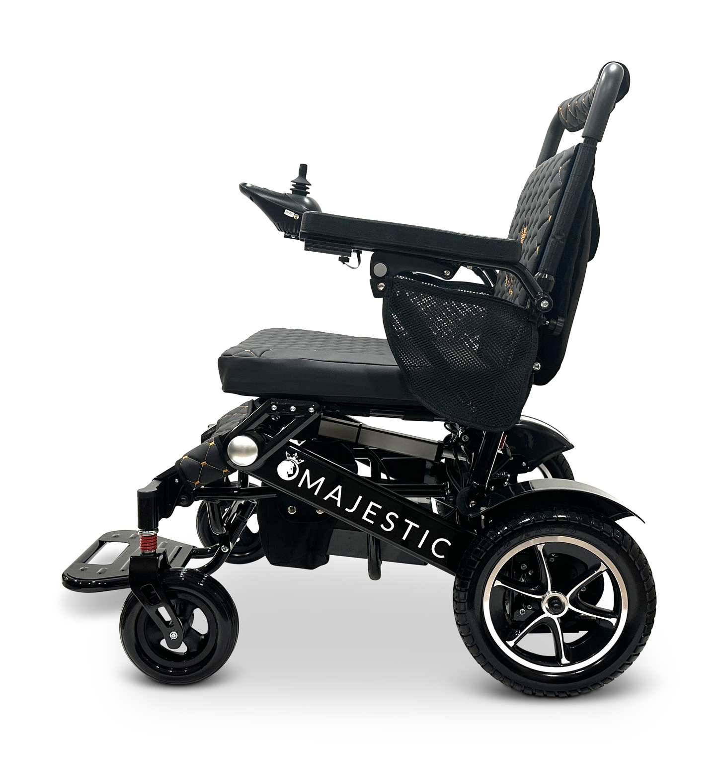 MAJESTIC IQ-7000 Auto Folding Remote Controlled Electric Wheelchair Black Black