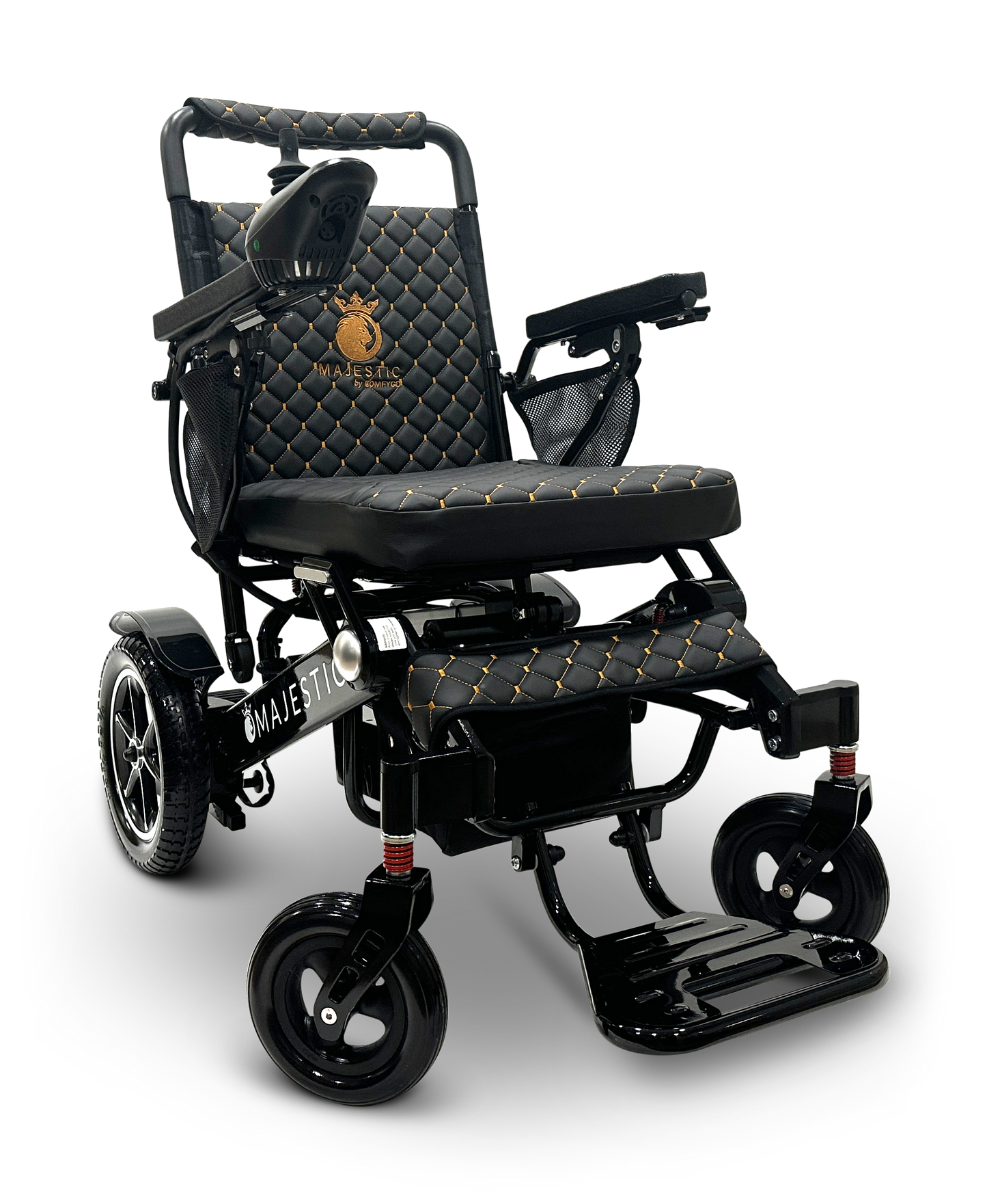 MAJESTIC IQ-7000 Auto Folding Remote Controlled Electric Wheelchair Black Black