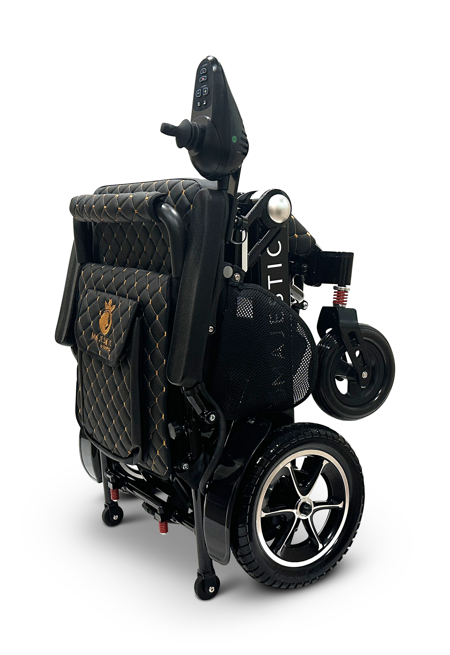 MAJESTIC IQ-7000 Auto Folding Remote Controlled Electric Wheelchair Black Black