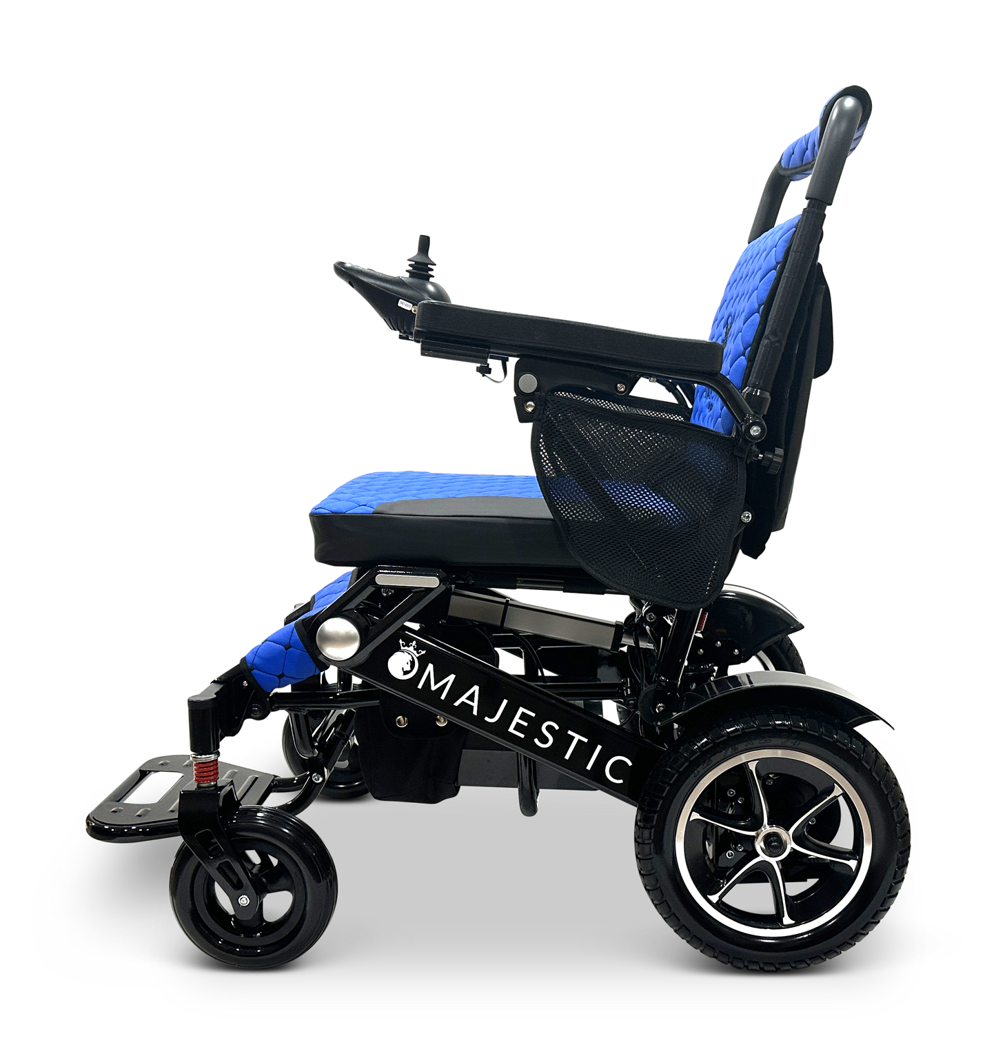 MAJESTIC IQ-7000 Auto Folding Remote Controlled Electric Wheelchair Black Blue